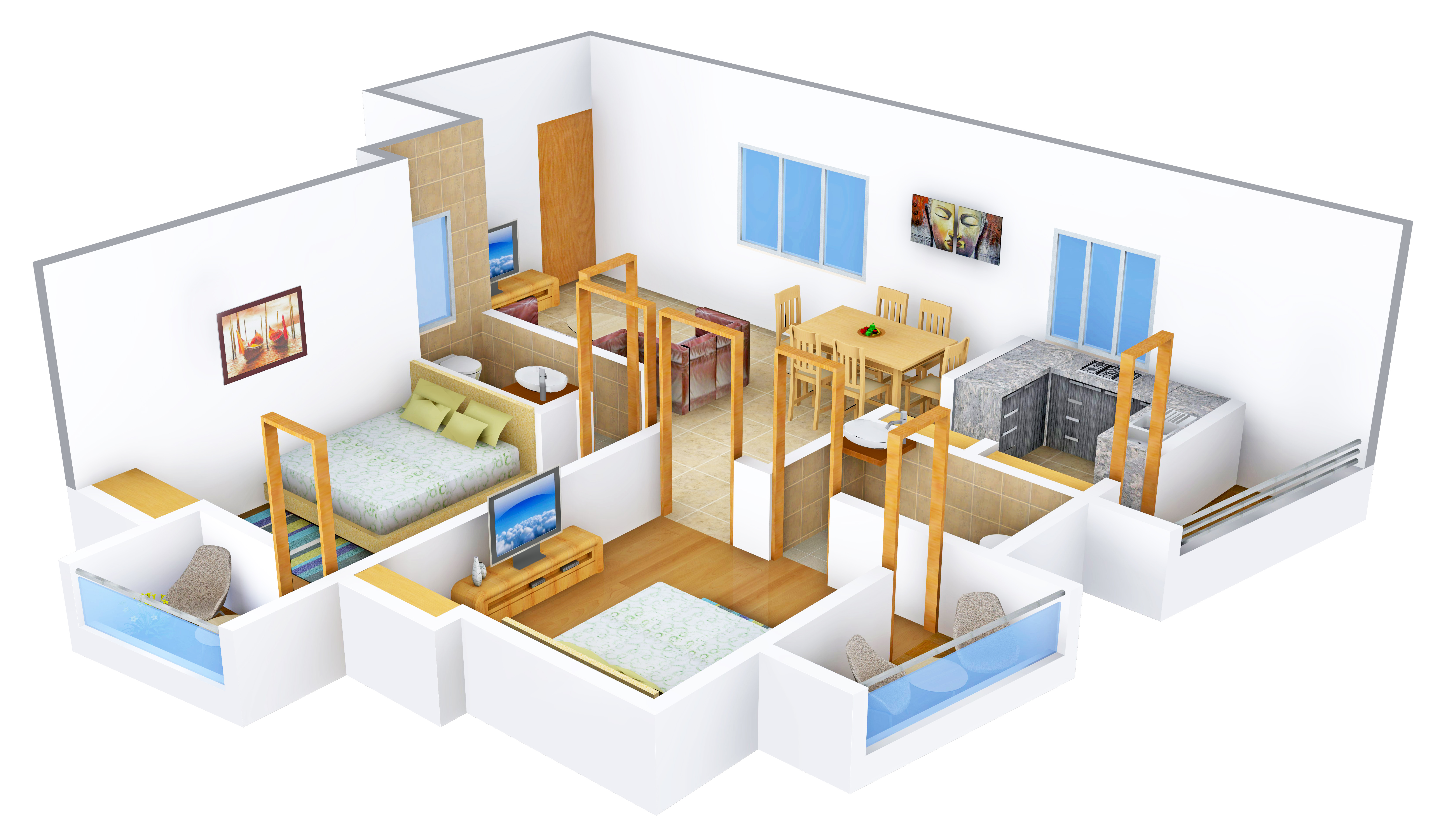 3DFloorPlan of Sai Satcharita