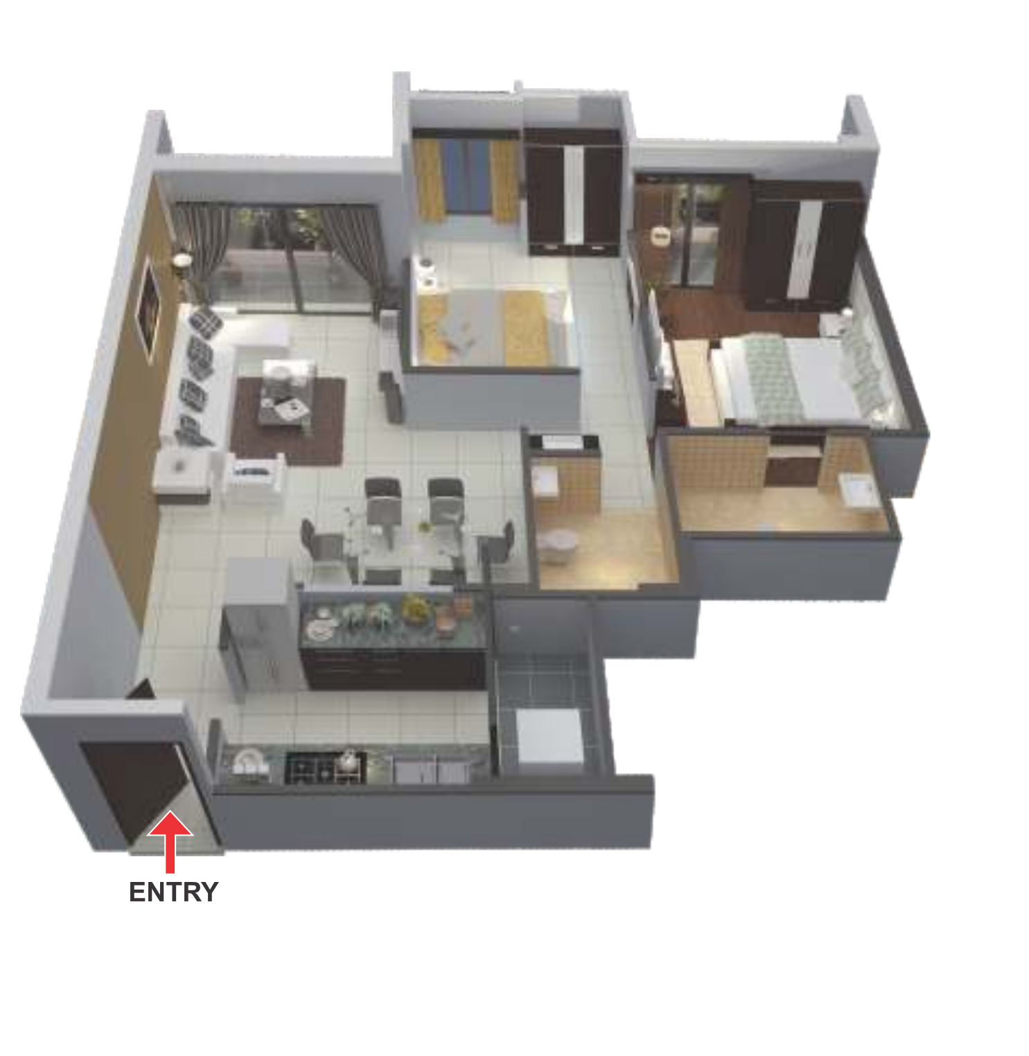 3DFloorPlan of Nariman Enclave