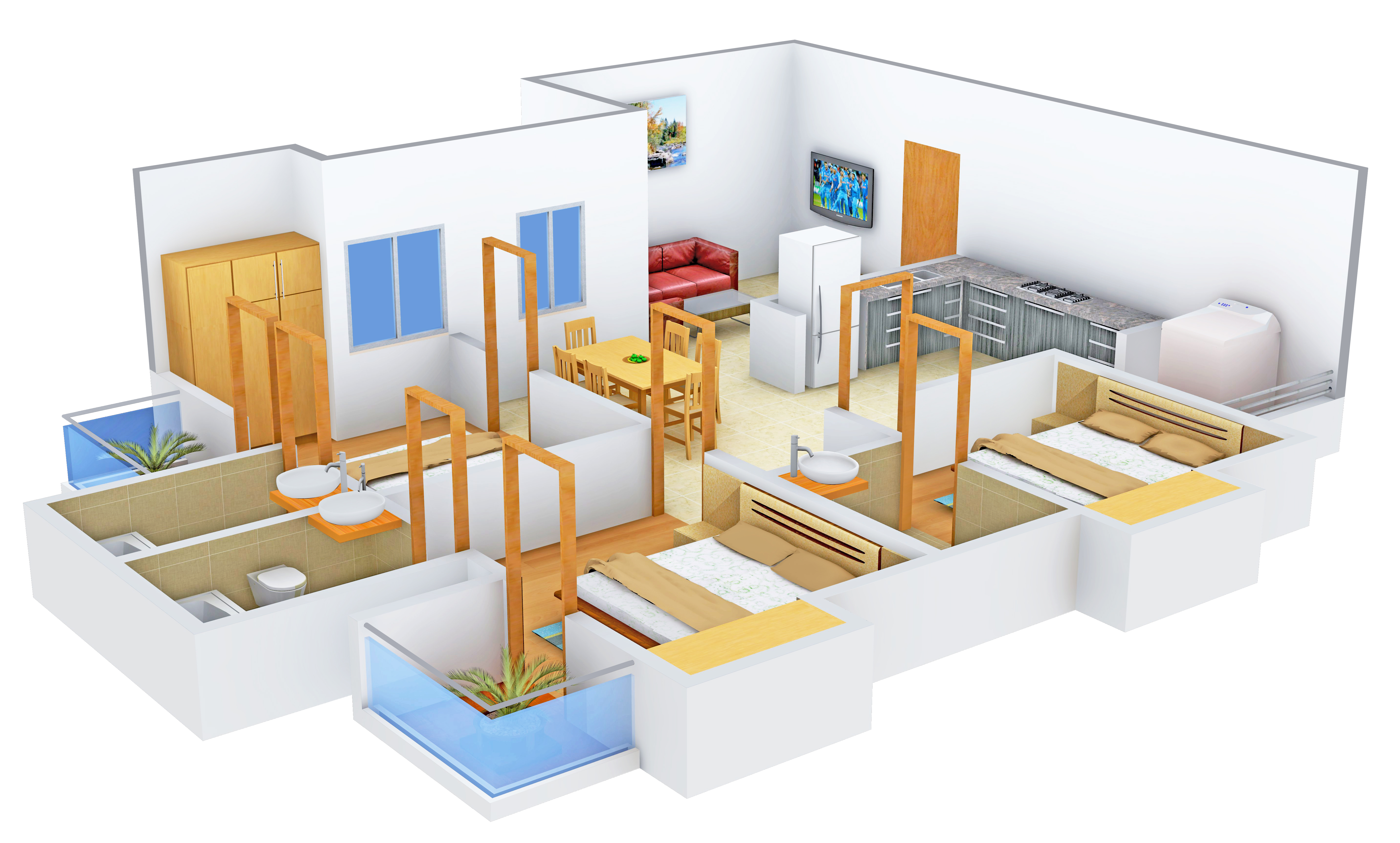 1441 sq ft 3 BHK 3T Apartment for Sale in Desai Homes DD ...
