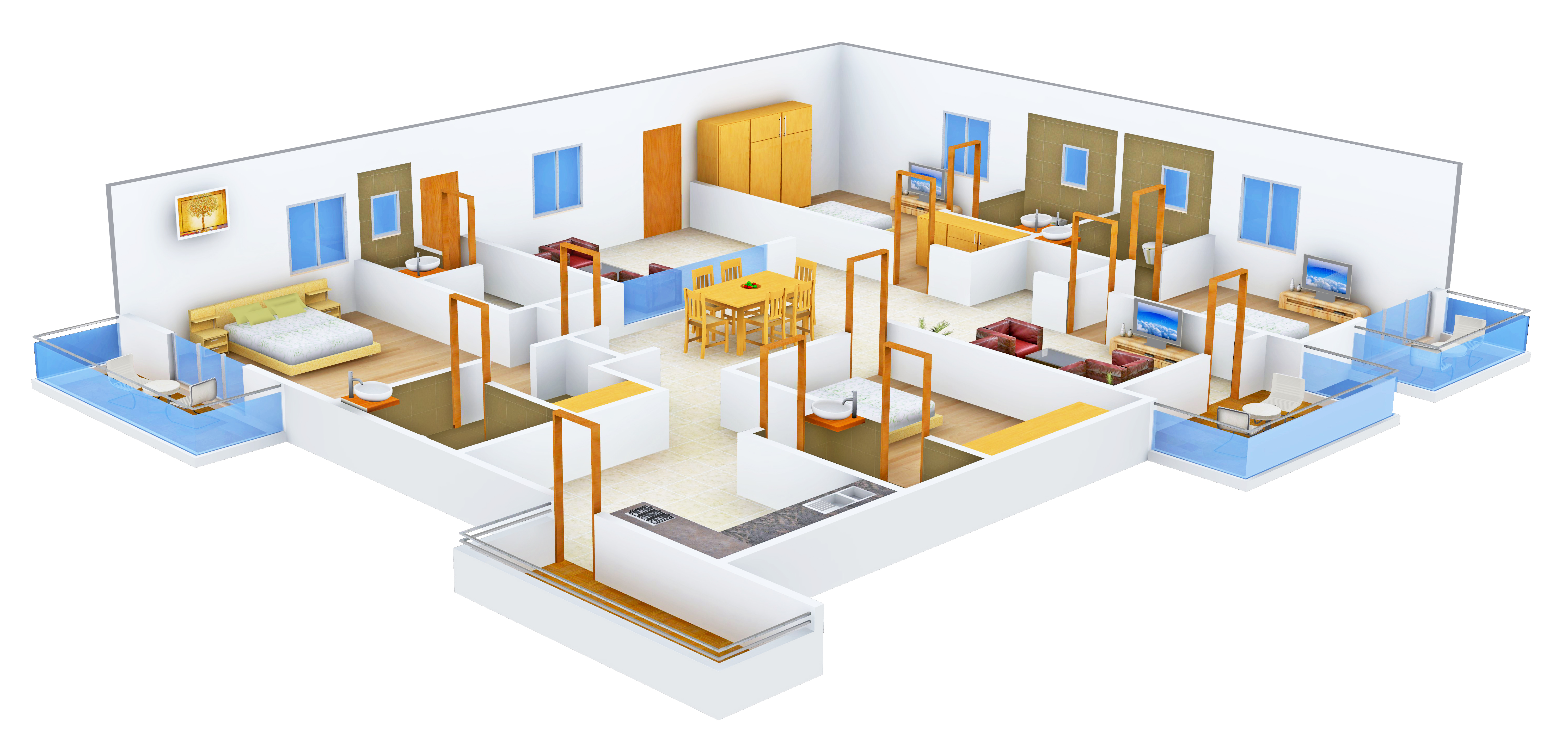 3DFloorPlan of DSR Reganti