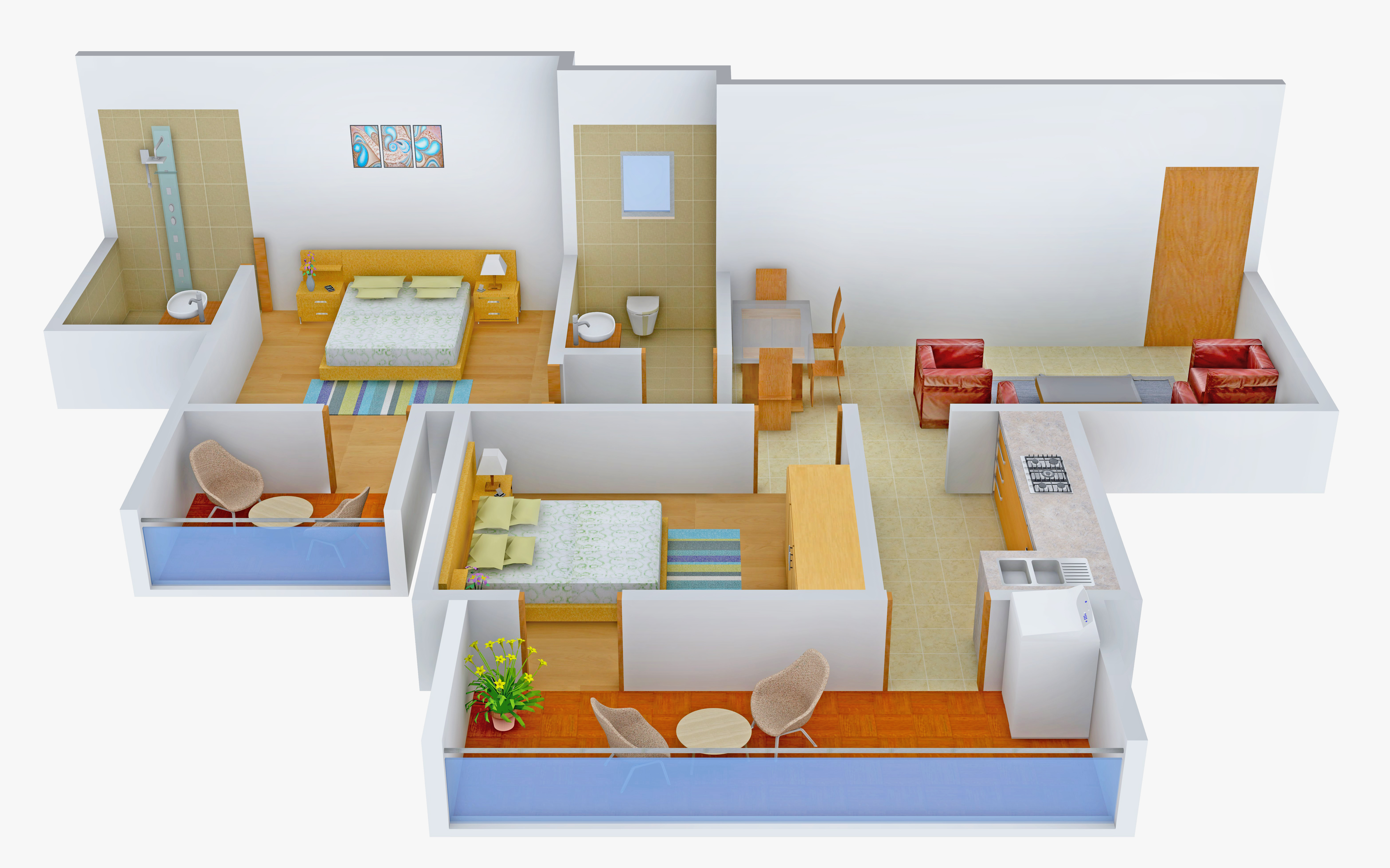 3DFloorPlan of Shree Olive