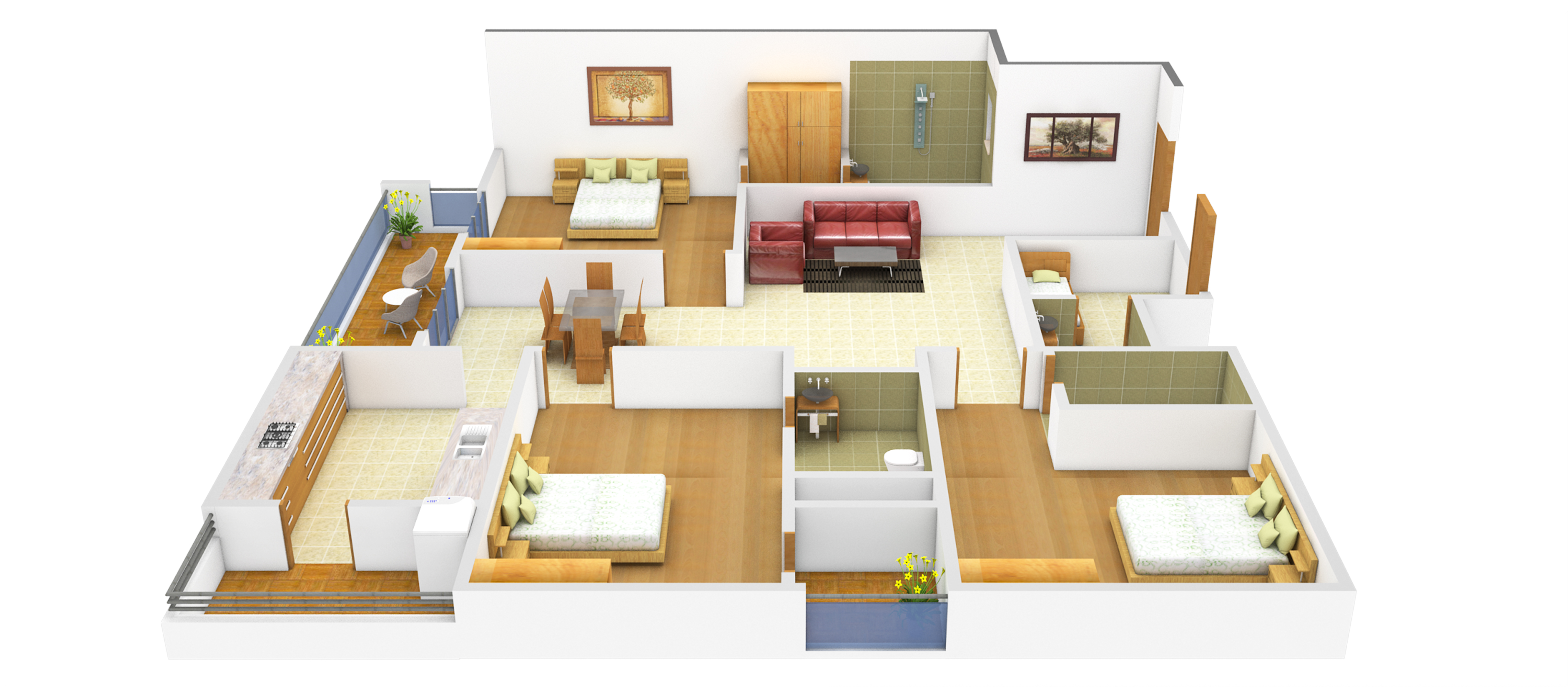 3DFloorPlan of Felicity Solitaire
