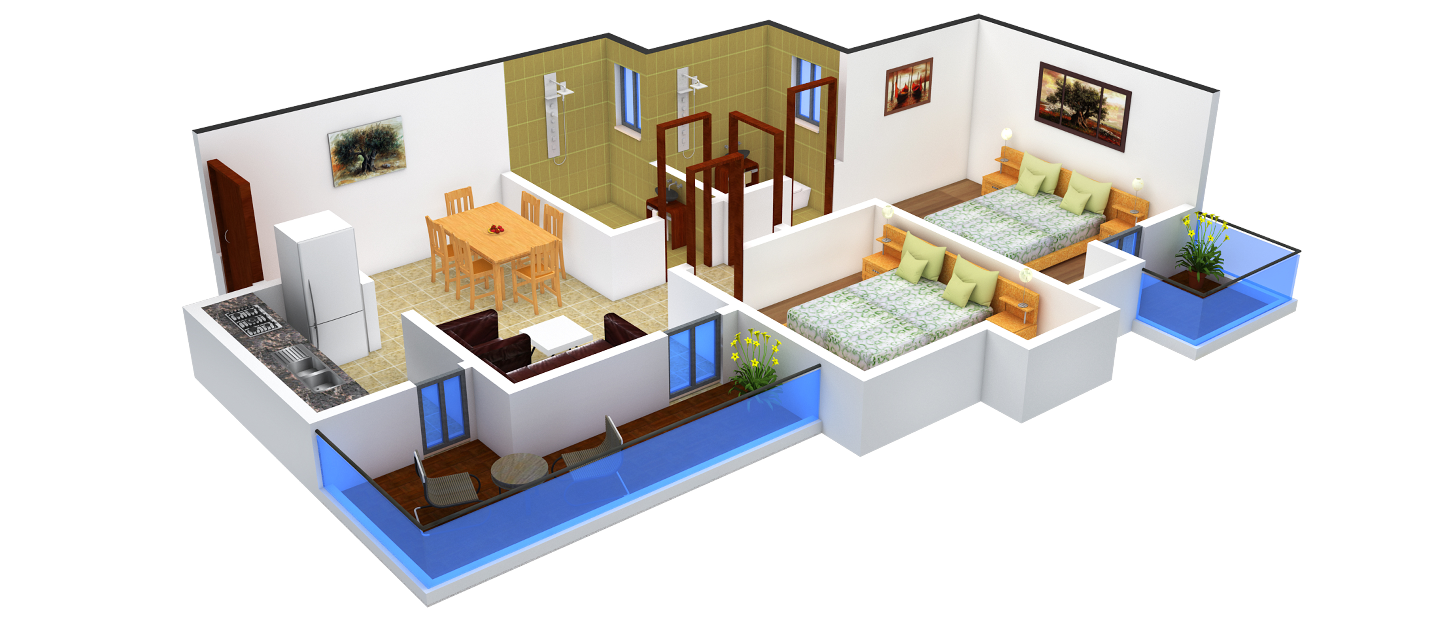 3DFloorPlan of Investment Vedanta Homes