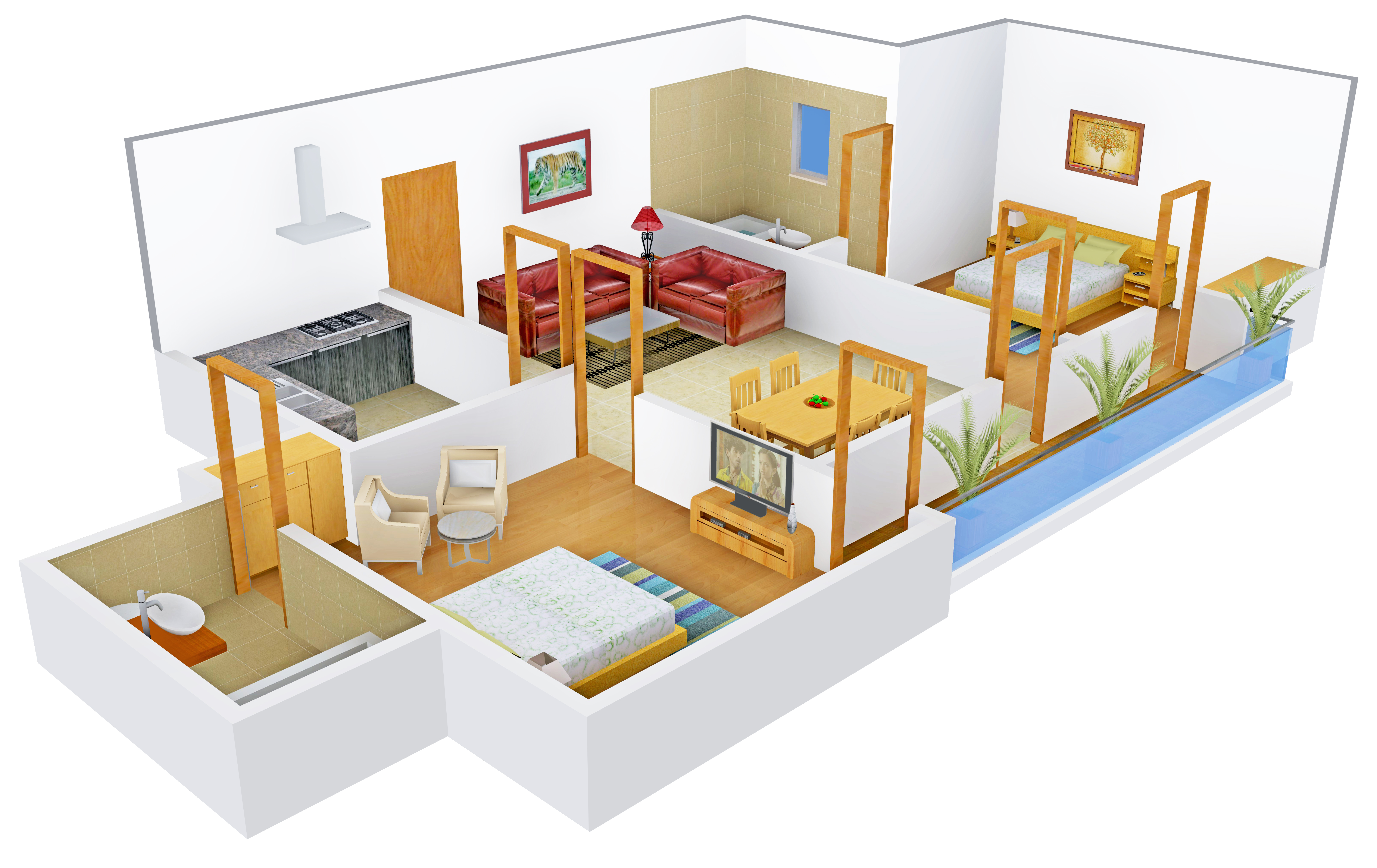 3DFloorPlan of Nalanda Crown