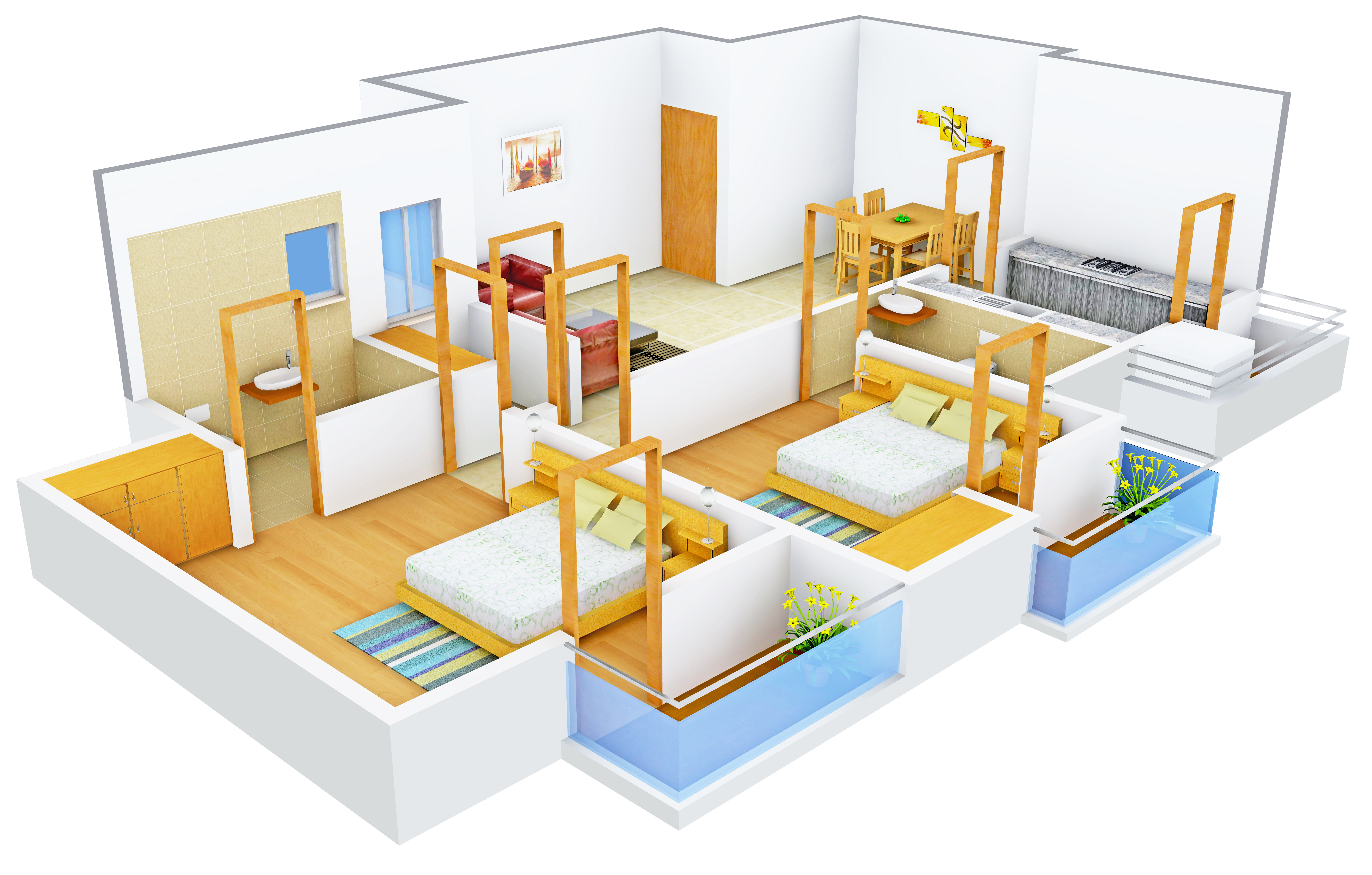 3DFloorPlan of Nalanda Crown