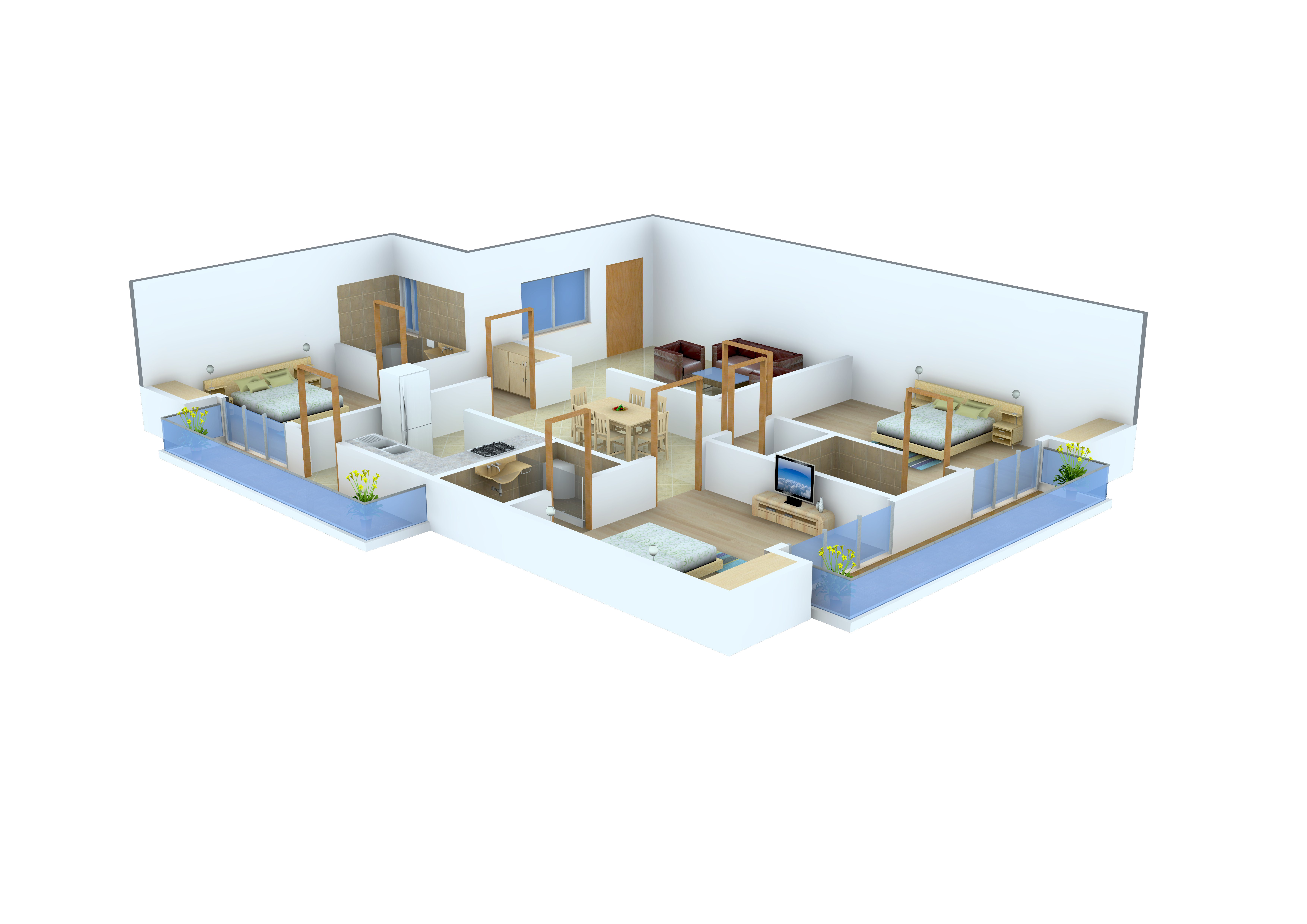 3DFloorPlan of Nalanda Grand