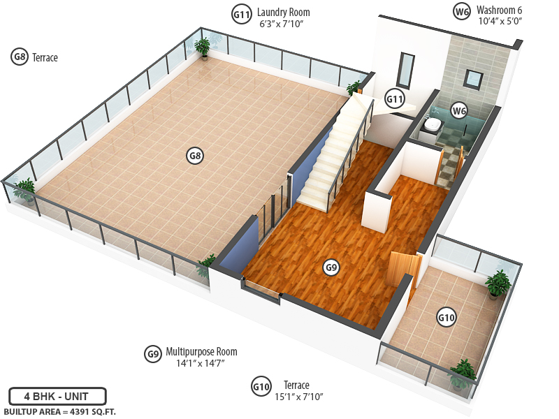3DFloorPlan of NCC Urban Green Province Phase 1