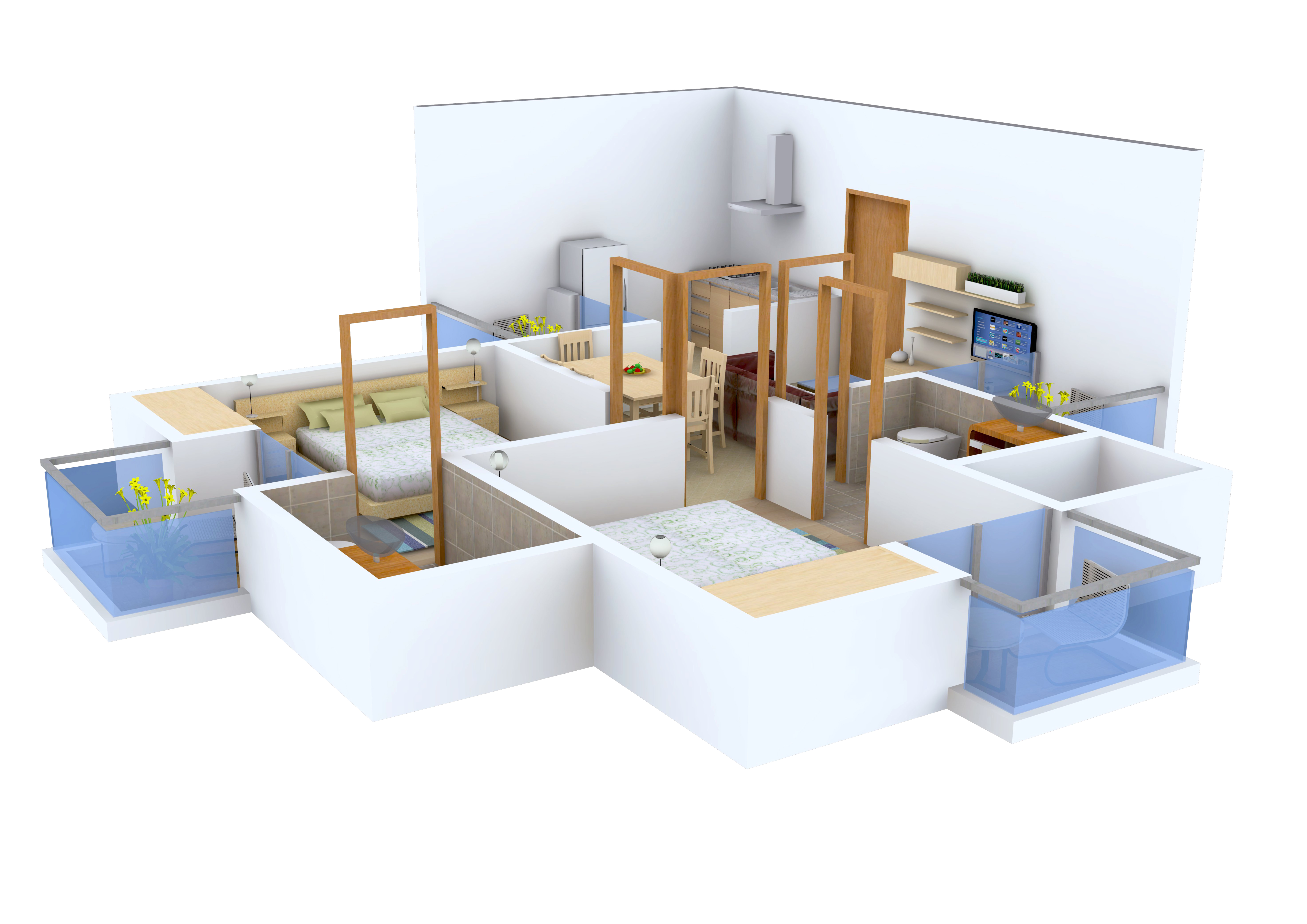 3DFloorPlan of Vihaan Golf Bay