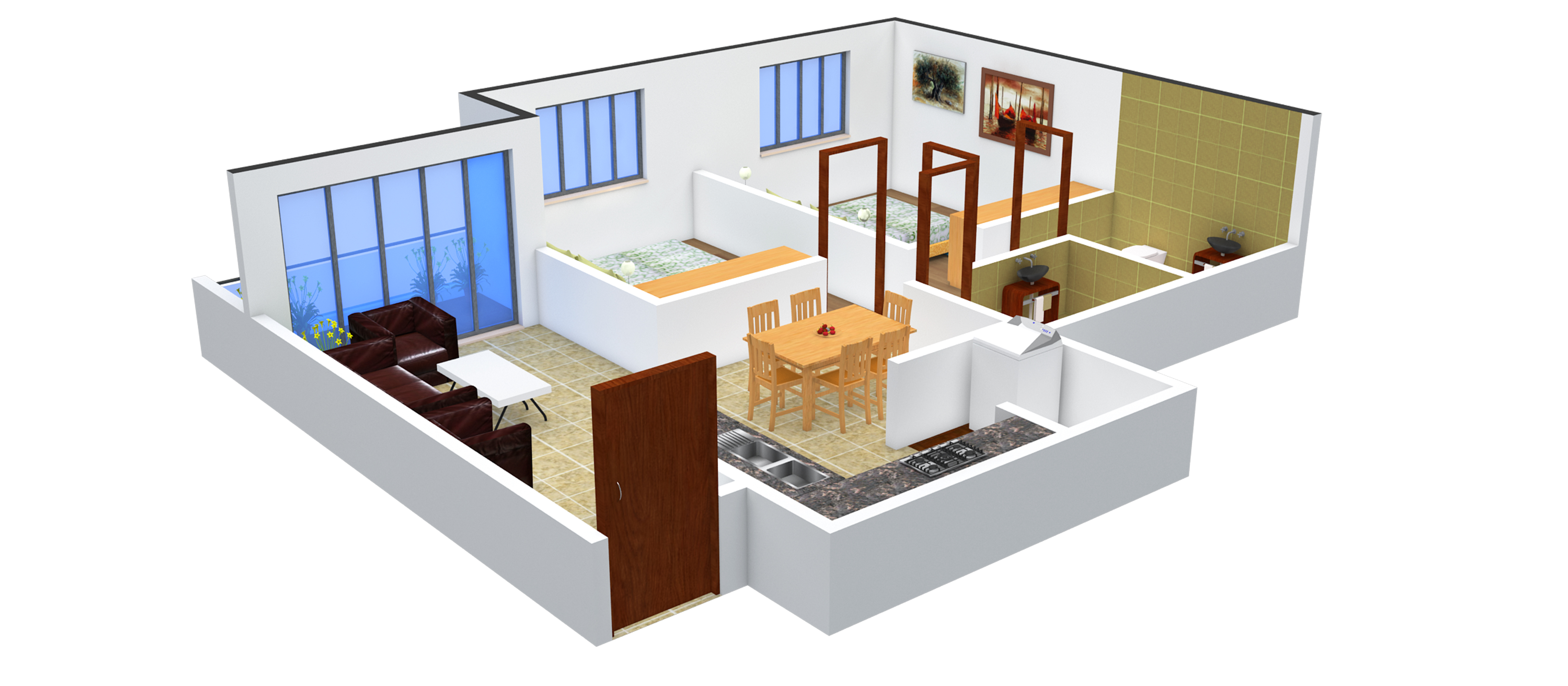 3DFloorPlan of Bren Woods