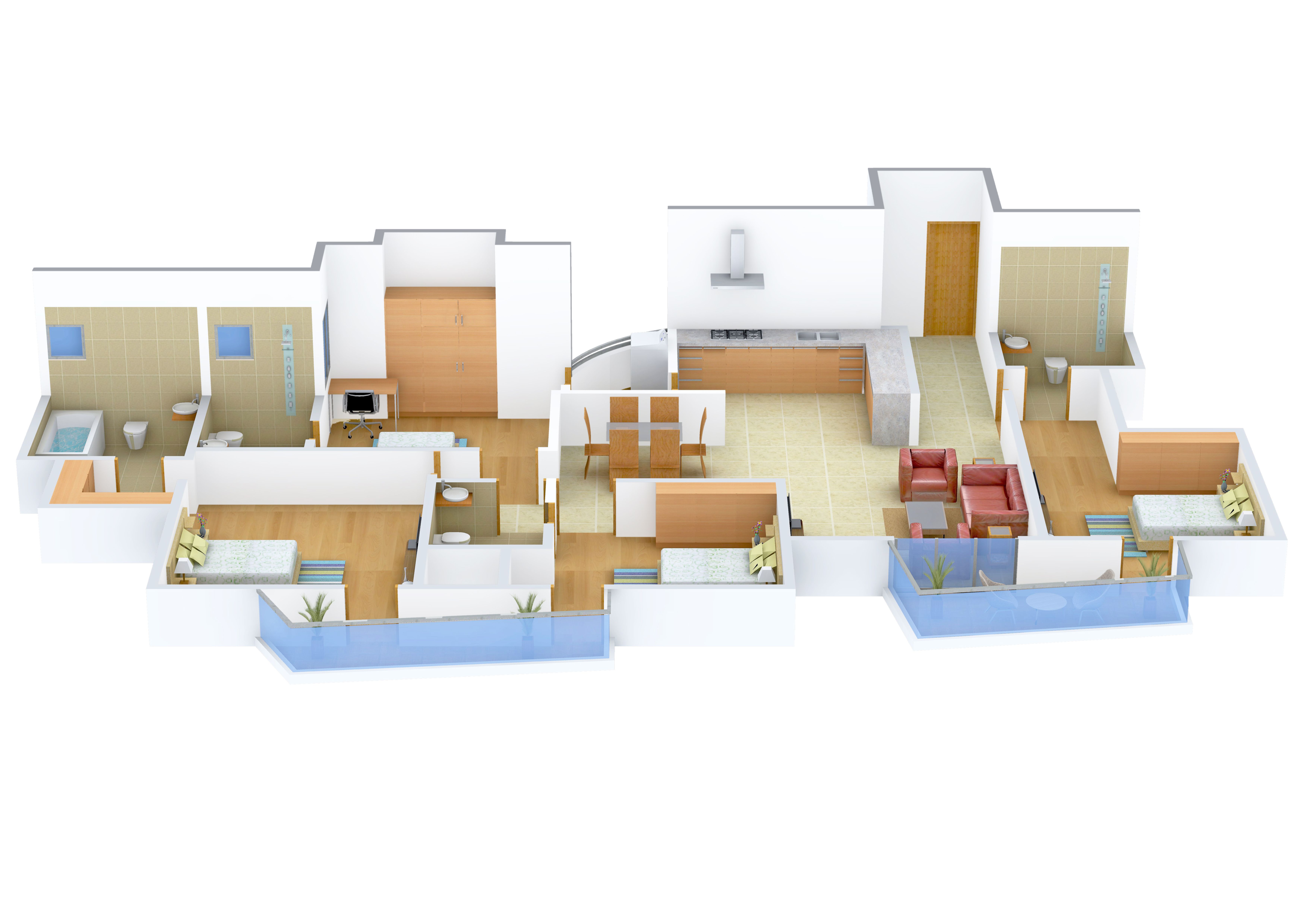 3DFloorPlan of Parsvnath Planet