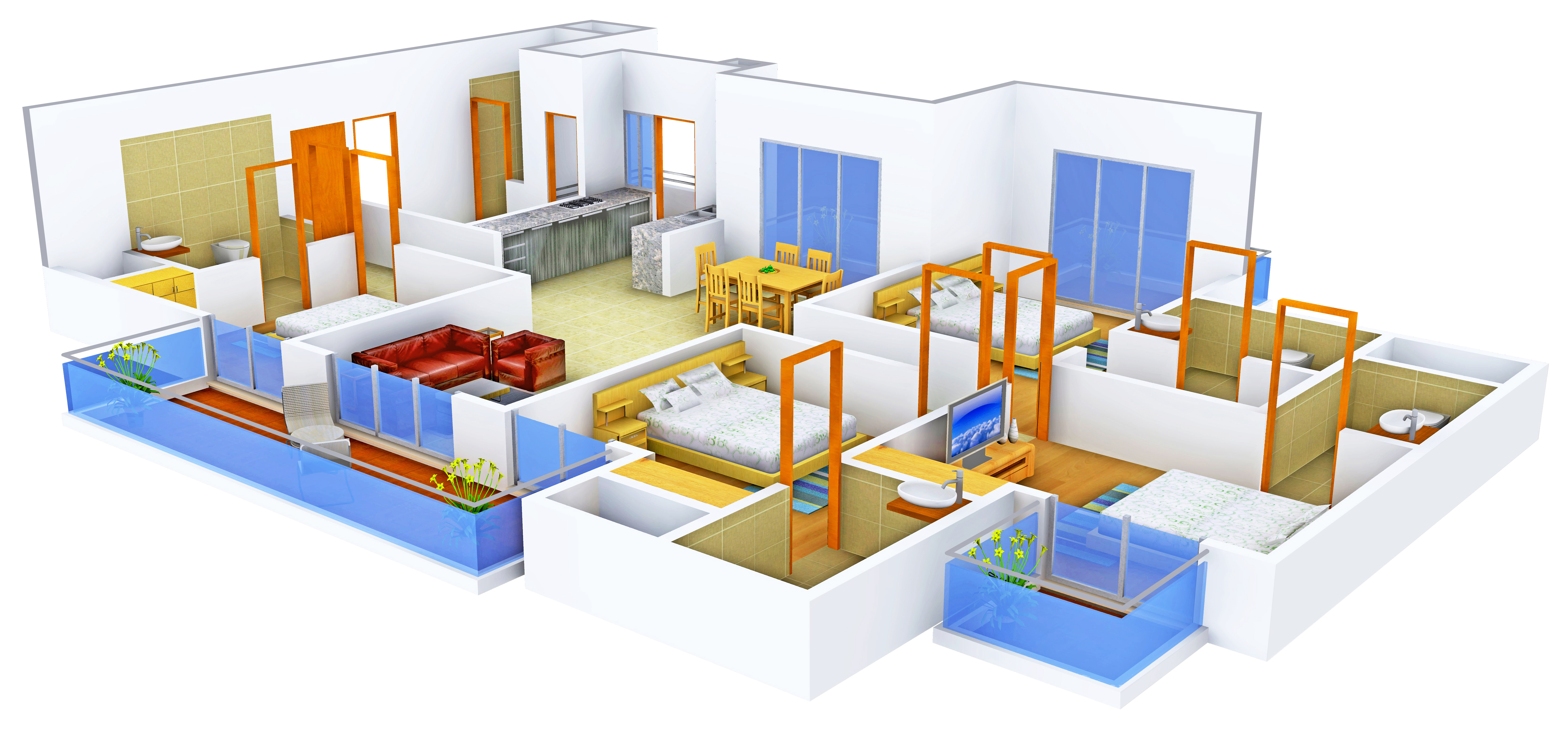 3DFloorPlan of CHD Vann
