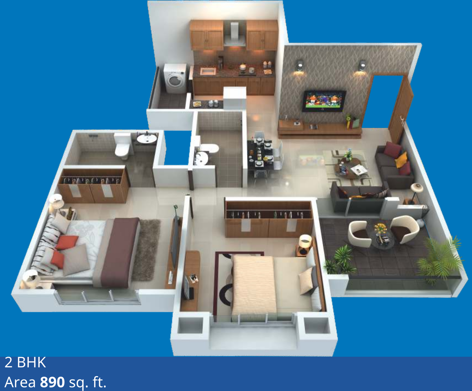 3DFloorPlan of Sukhwani Panorama
