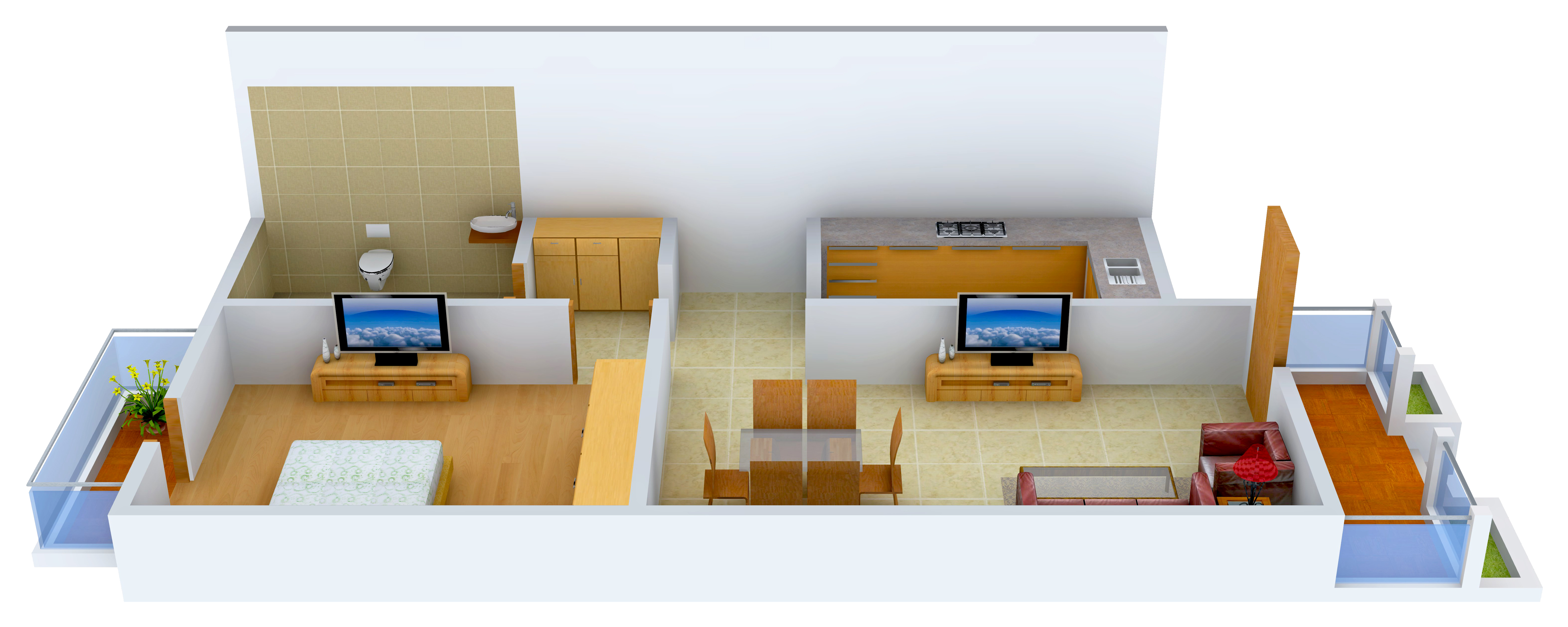 3DFloorPlan of Bahri Anandam