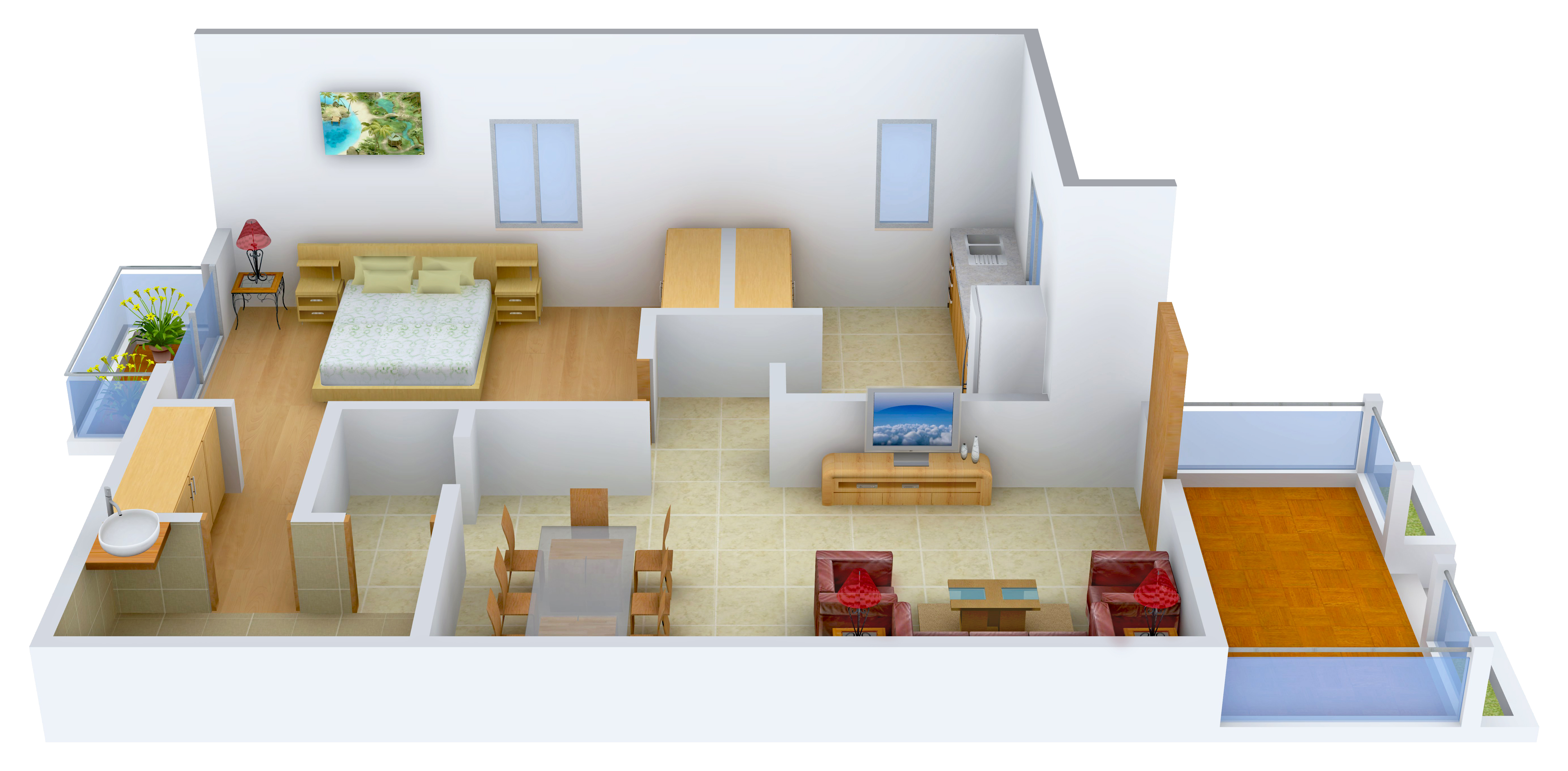 3DFloorPlan of Bahri Anandam