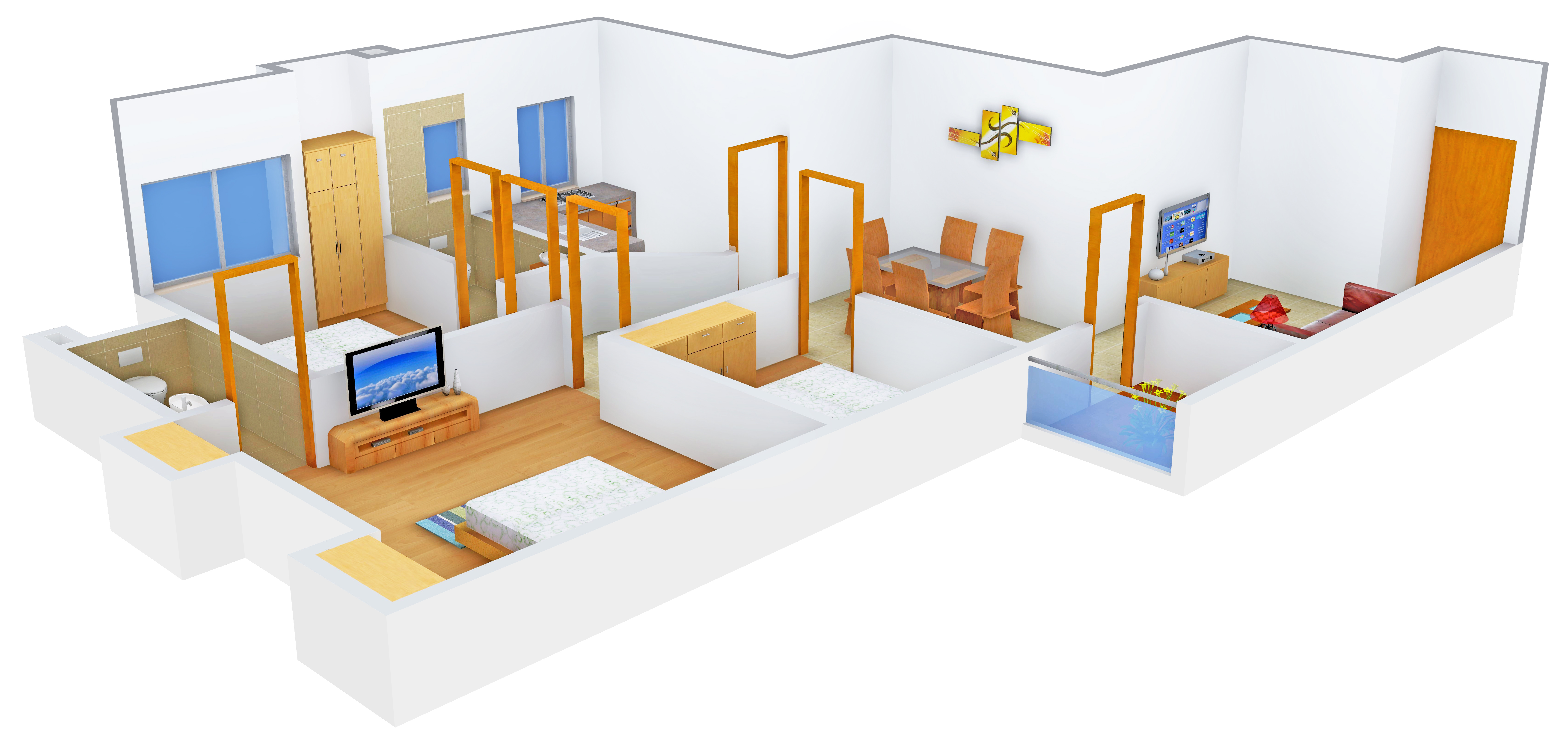 3DFloorPlan of Galaxy Midwinter