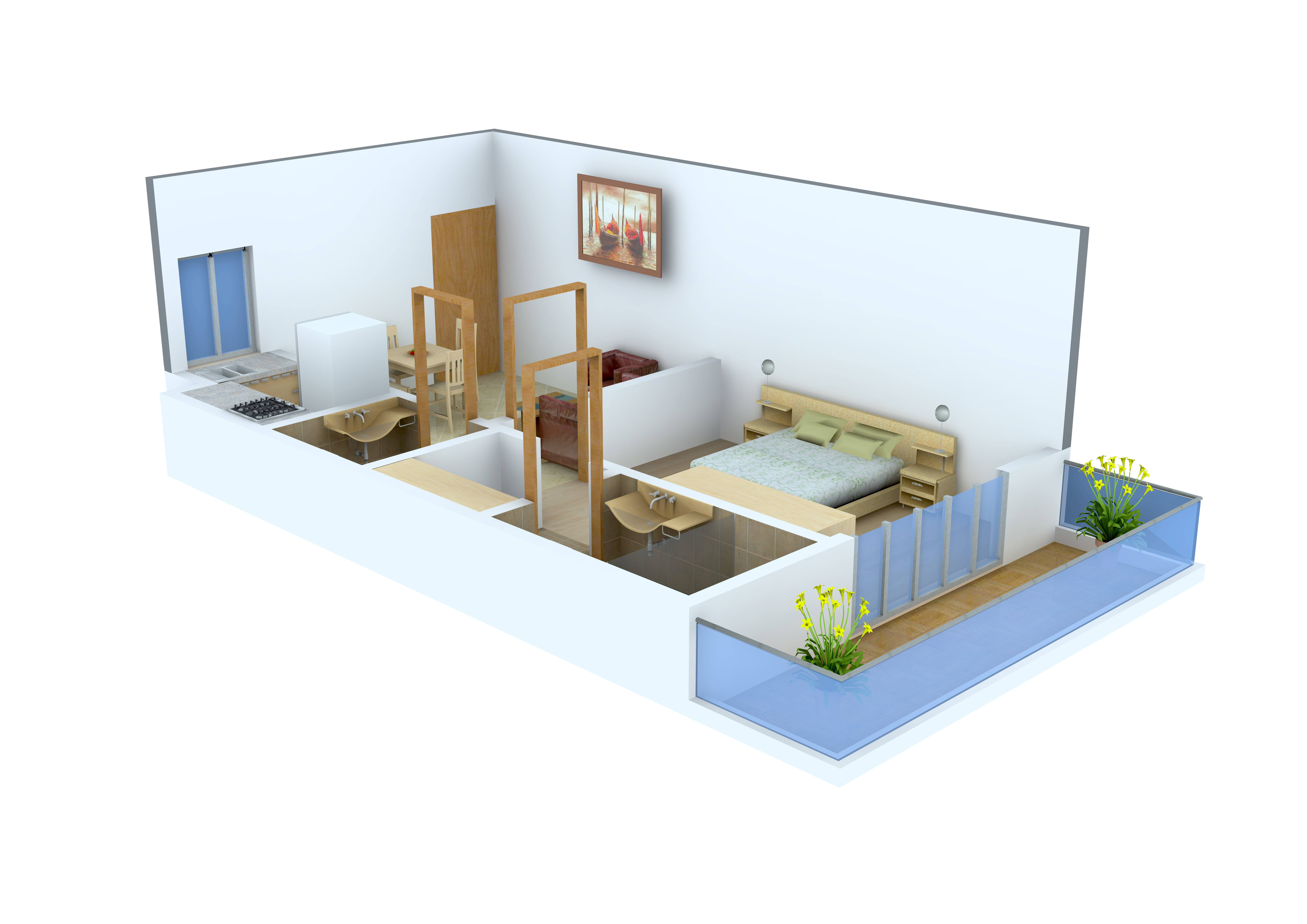 3DFloorPlan of Sandwoods Windsor Suites