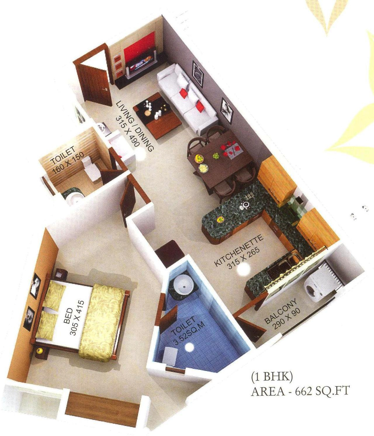 3DFloorPlan of Kent Mahal