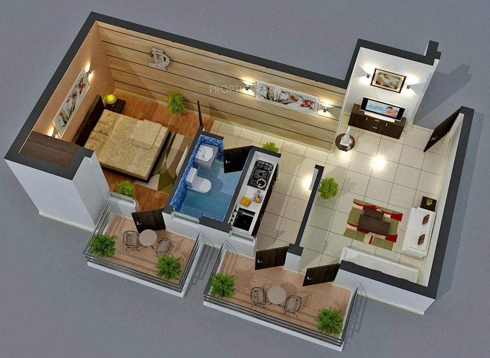 3DFloorPlan of Amandeep Aman Heights
