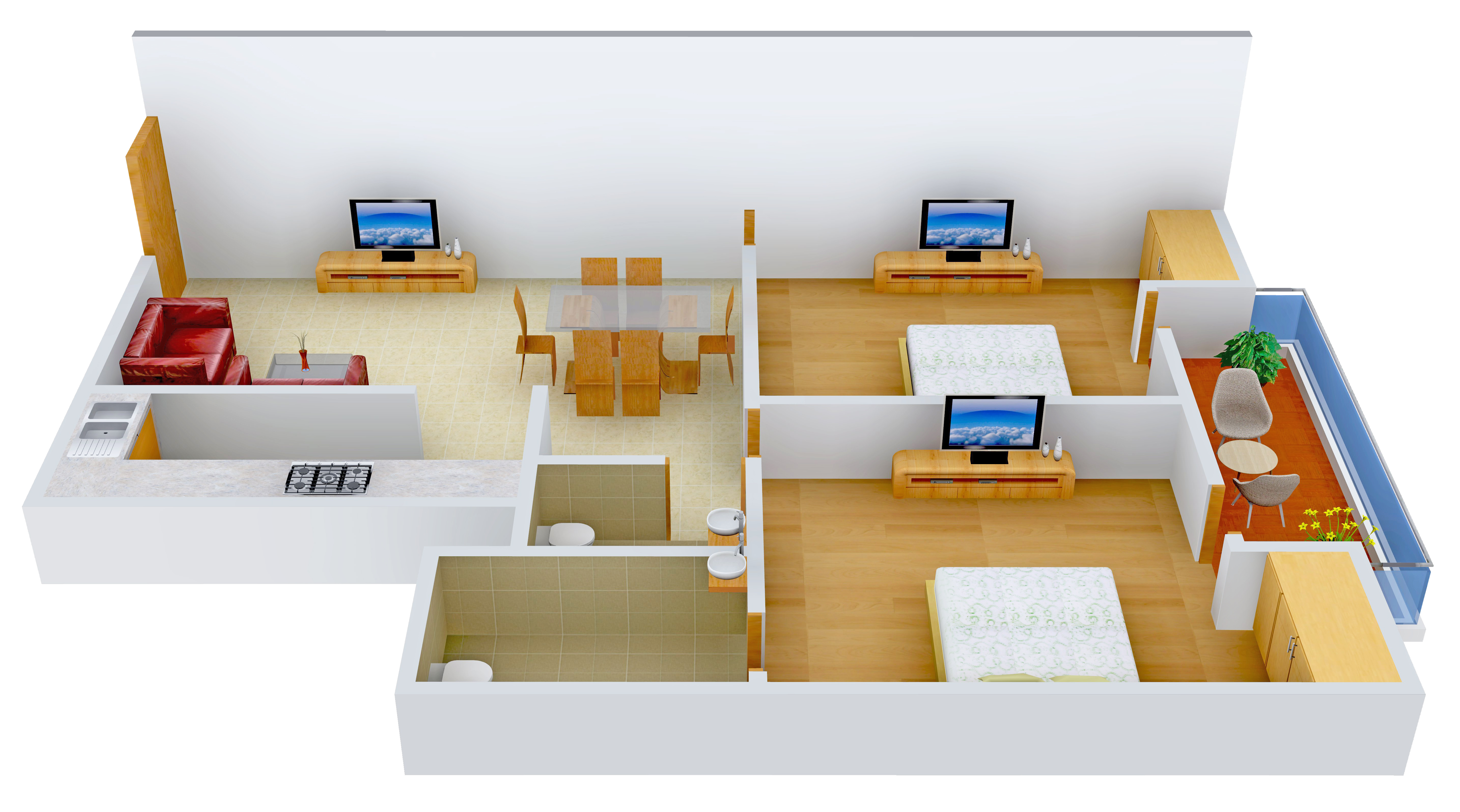 3DFloorPlan of PM Enclave