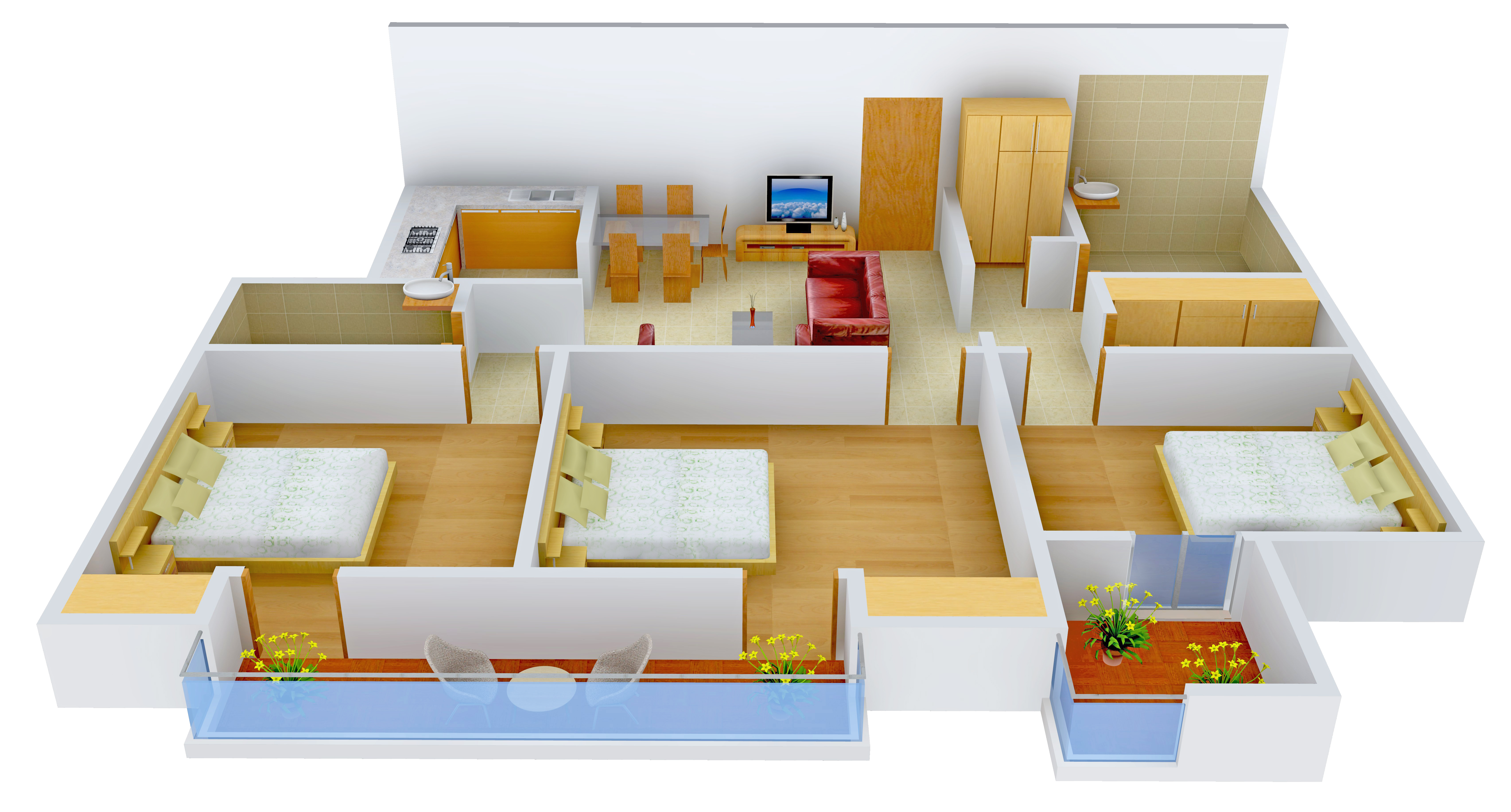 3DFloorPlan of PM Enclave