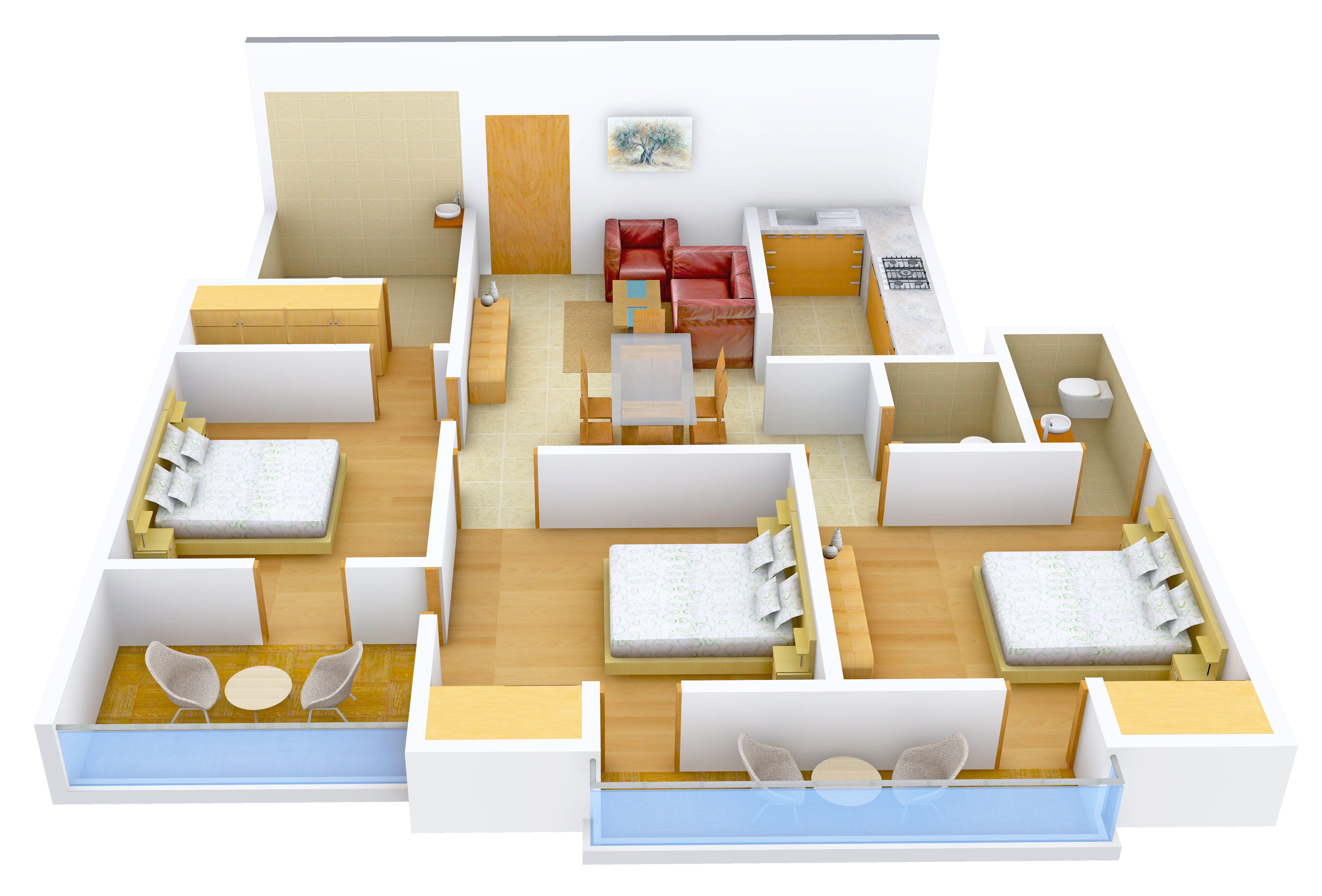 3DFloorPlan of PM Enclave