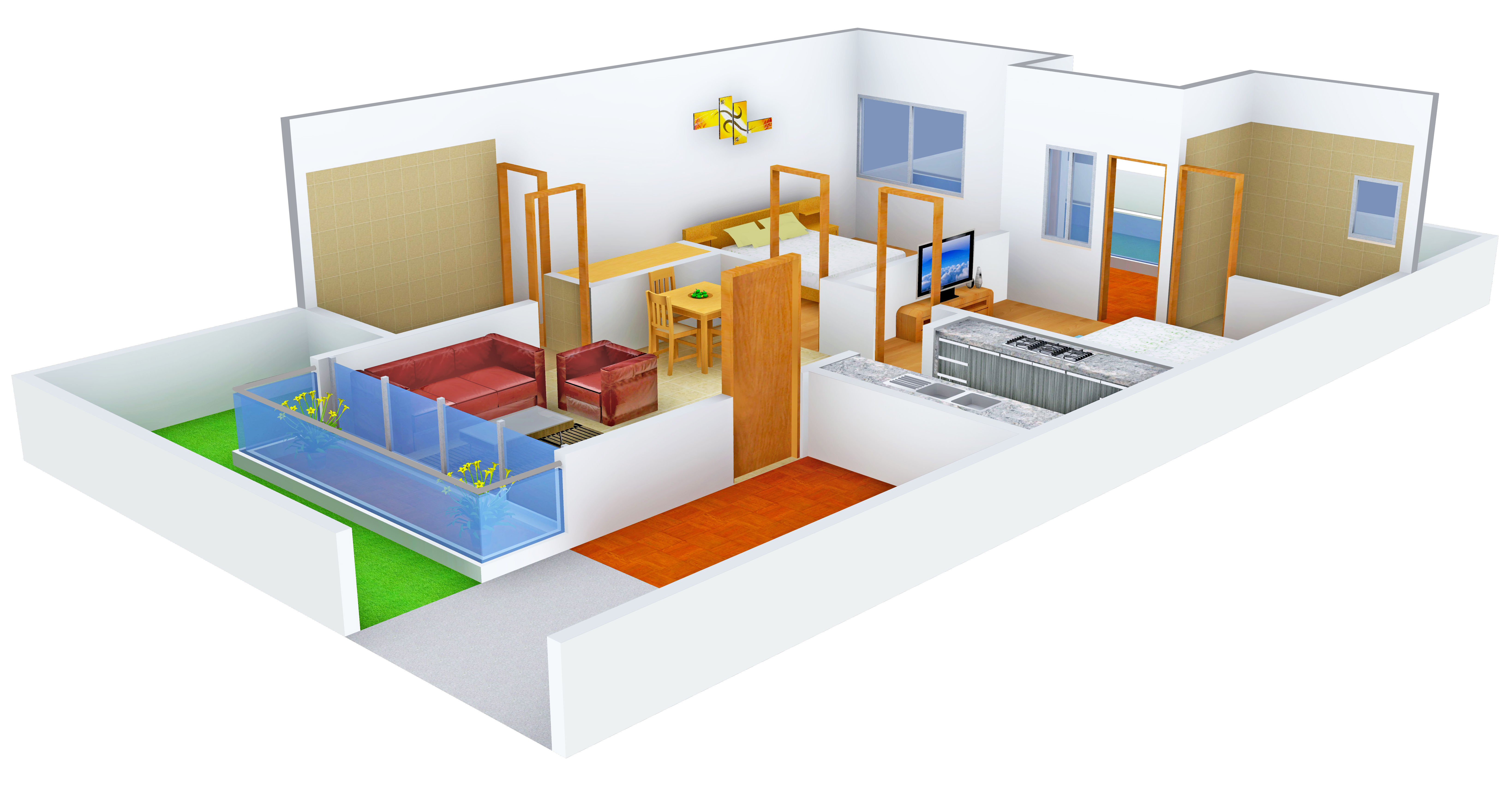 3DFloorPlan of Vision Savoy Greens