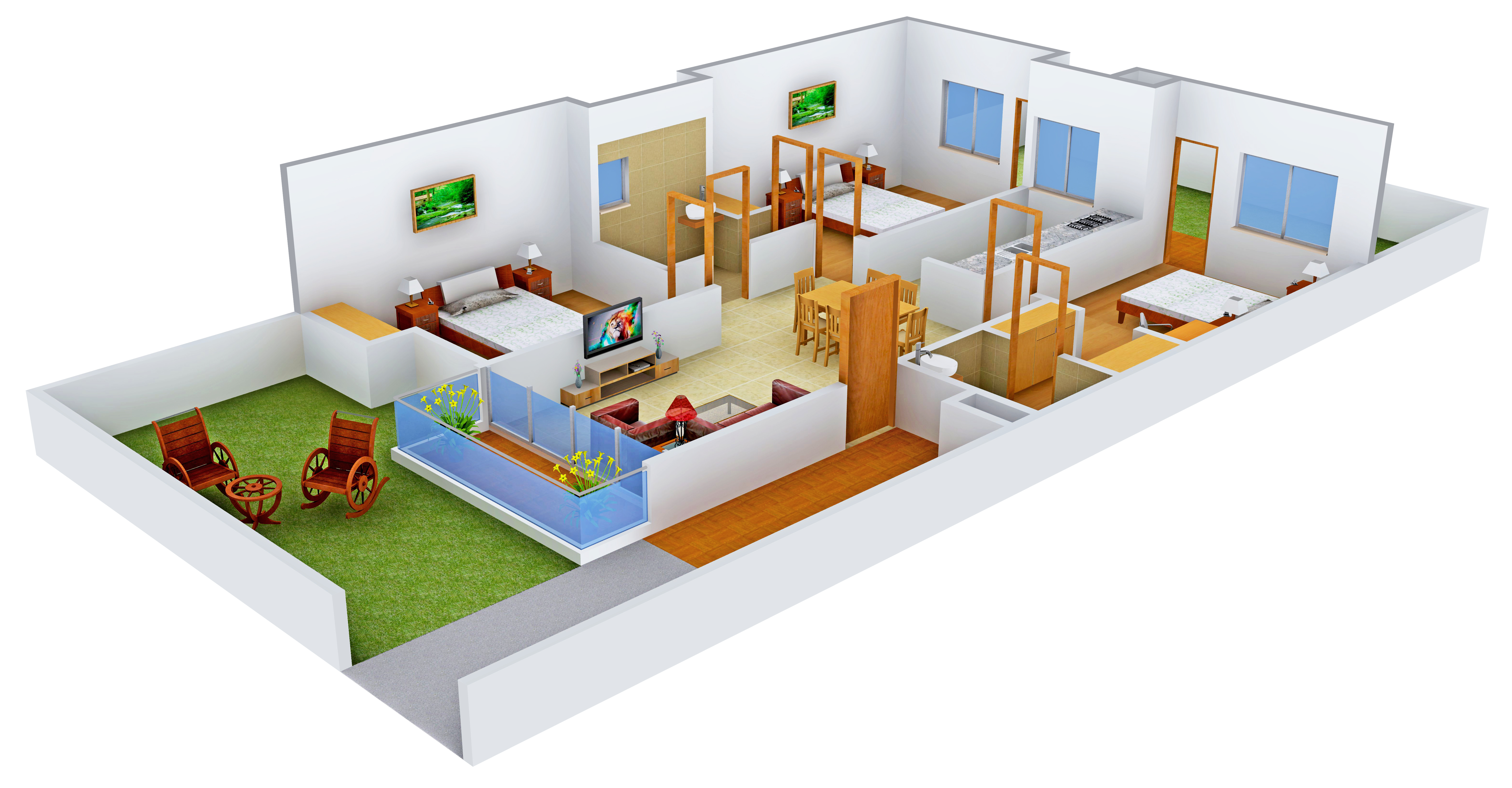 3DFloorPlan of Vision Savoy Greens