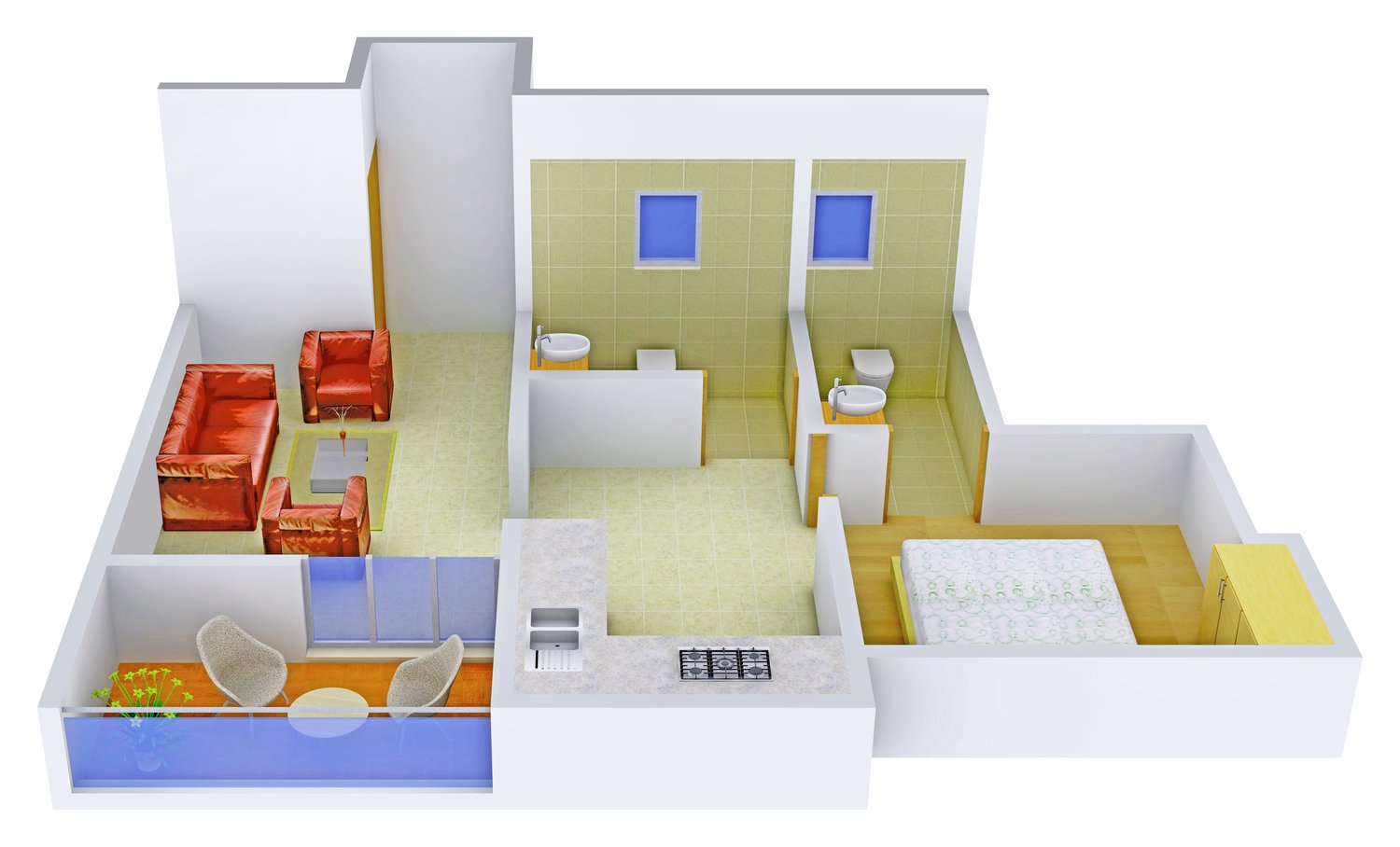 3DFloorPlan of Sukhwani Gracia