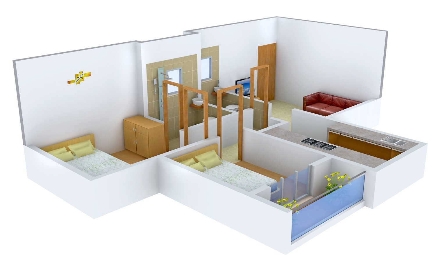 3DFloorPlan of Thanekar Hillcrest