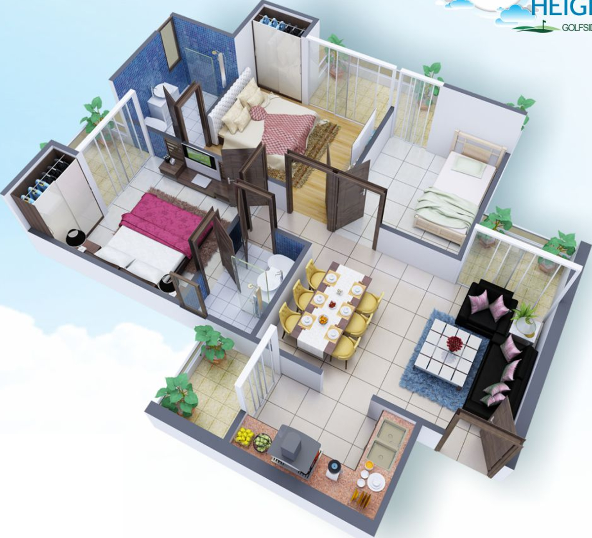 3DFloorPlan of Soho Misty Heights