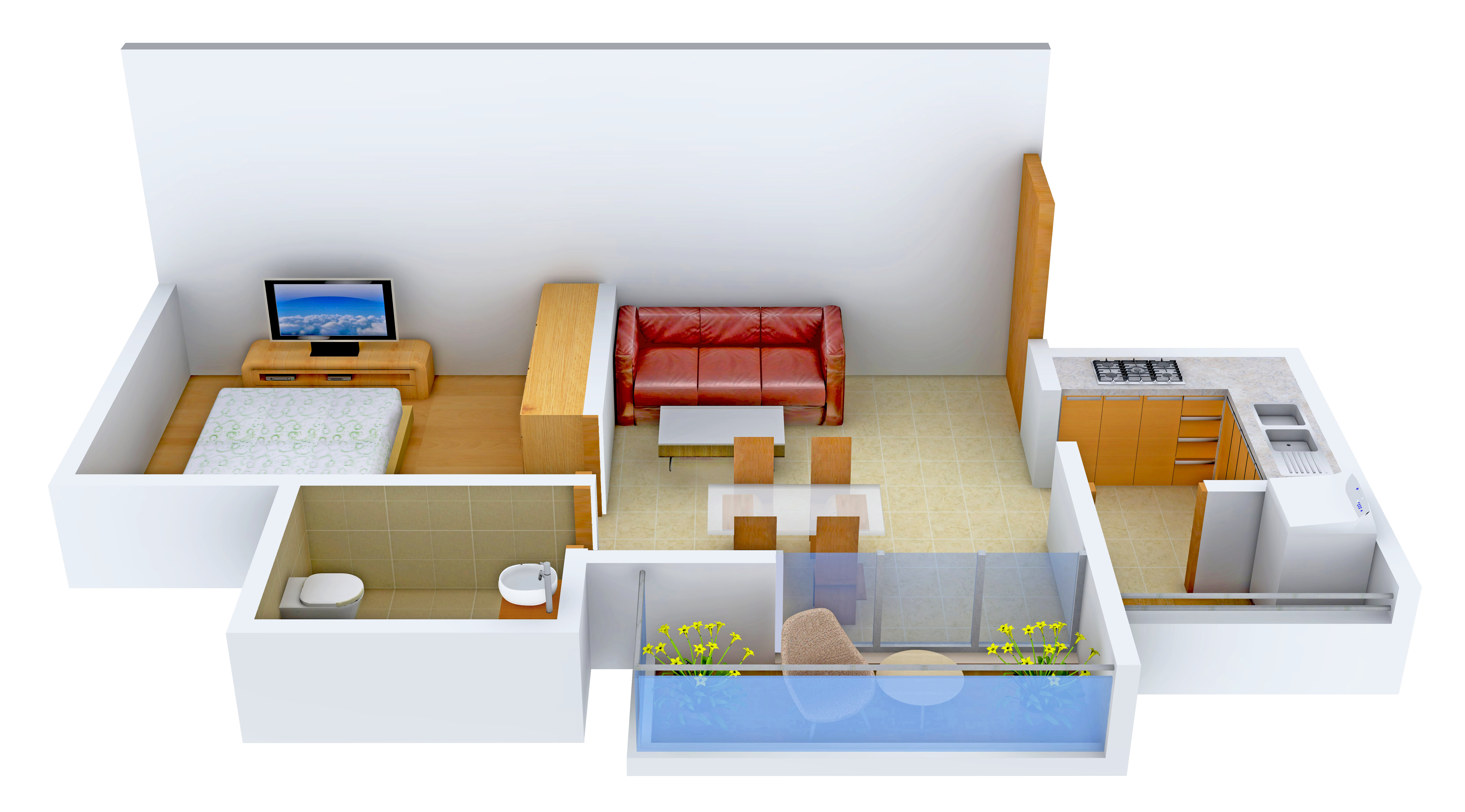 3DFloorPlan of Shri Radha Valley