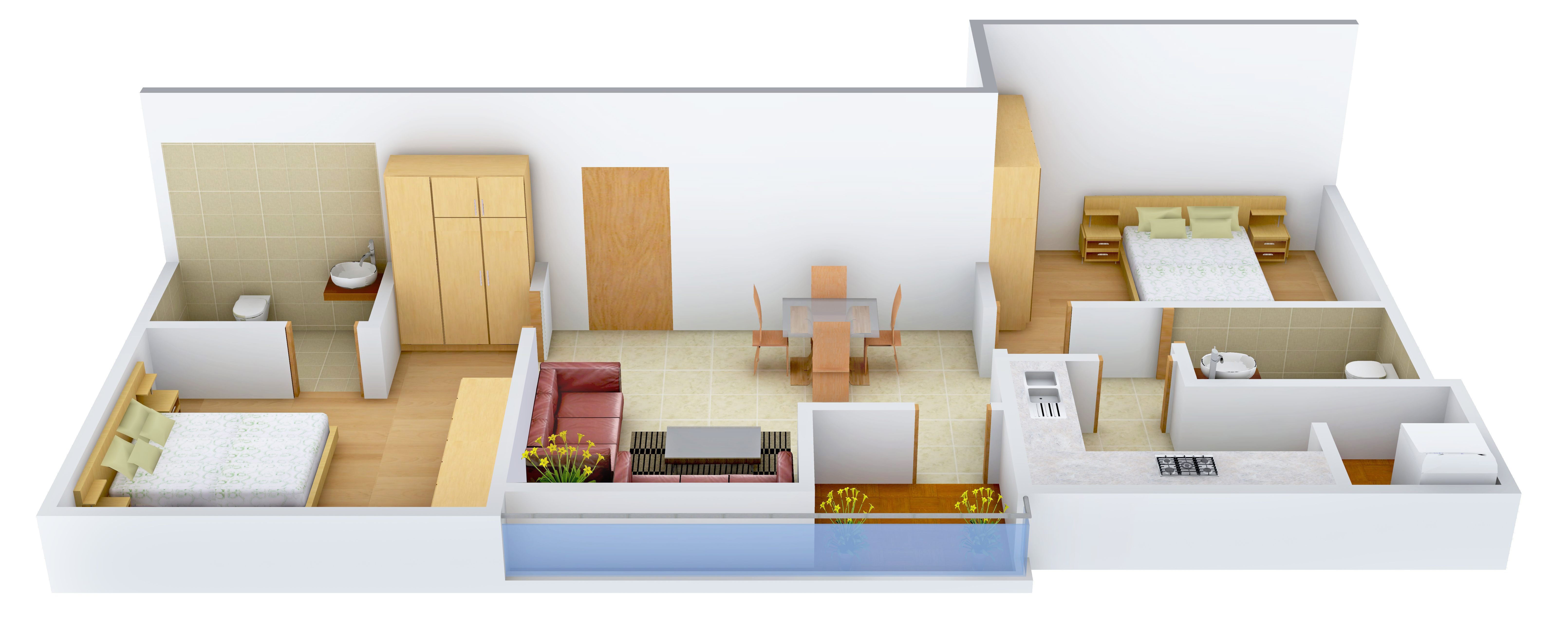 3DFloorPlan of Pricol Swarna Mangal