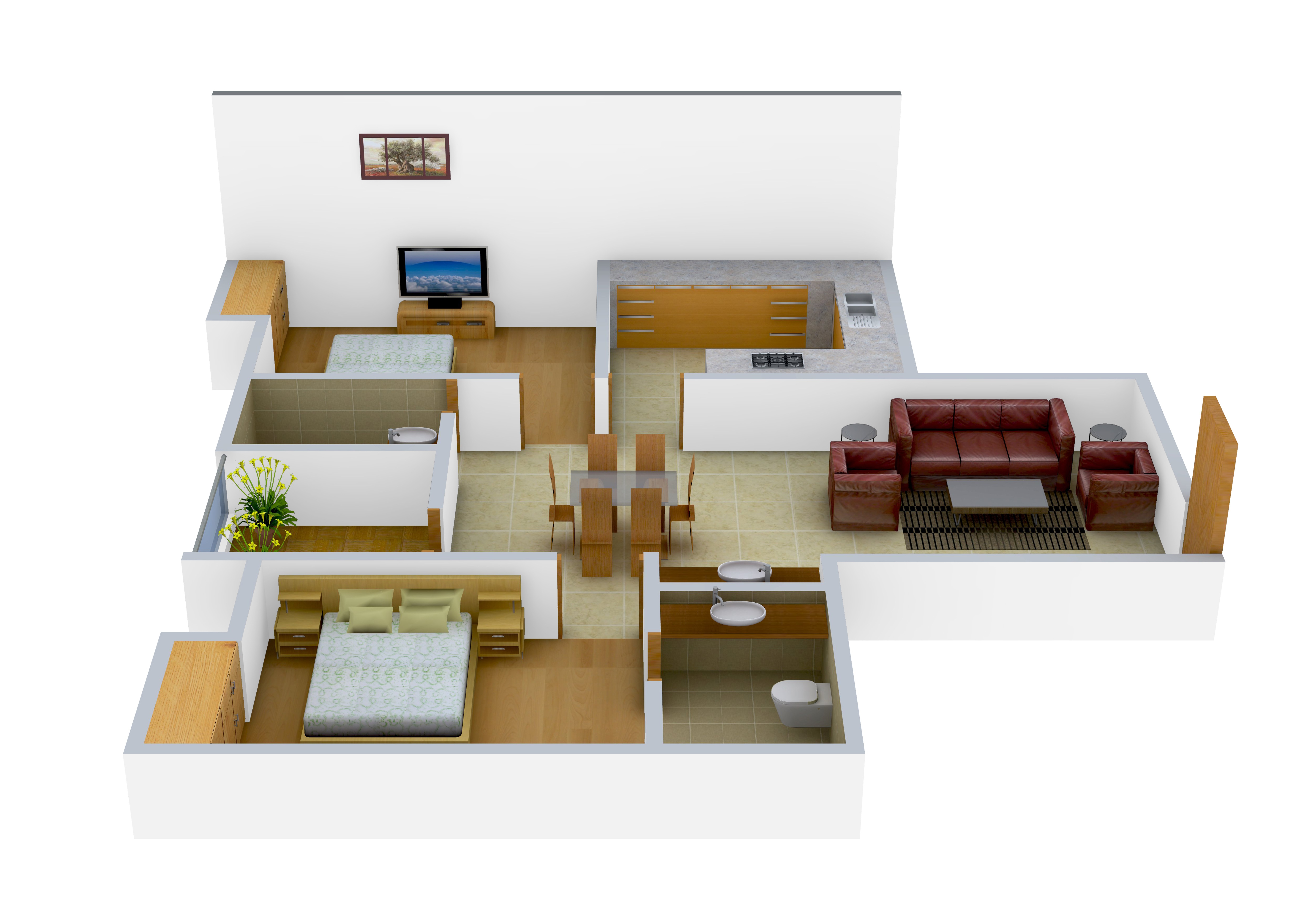 3DFloorPlan of Kristal Onyx B