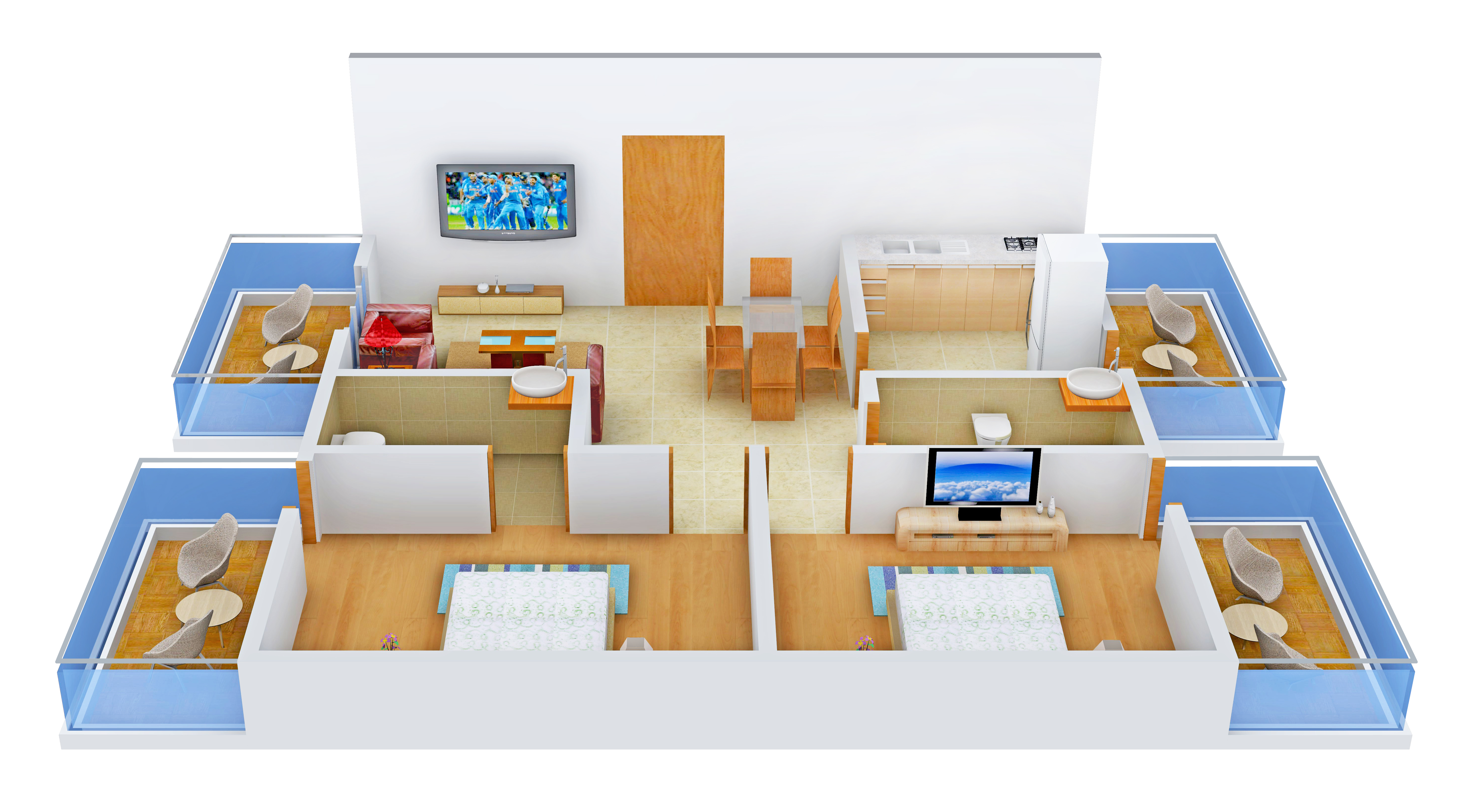 3DFloorPlan of Nanu Sapana Raj Valley