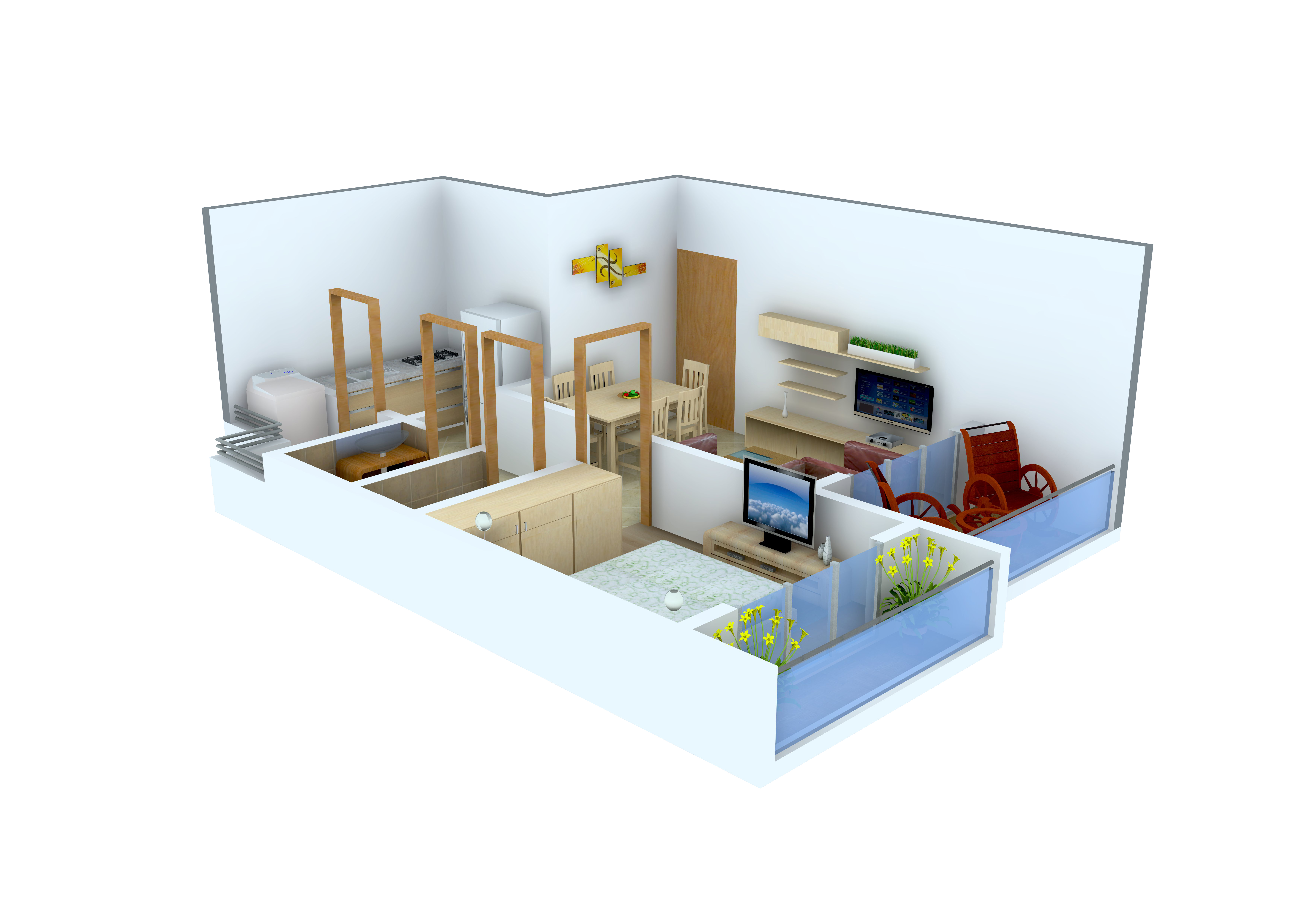 3DFloorPlan of ABC Kailash Tower