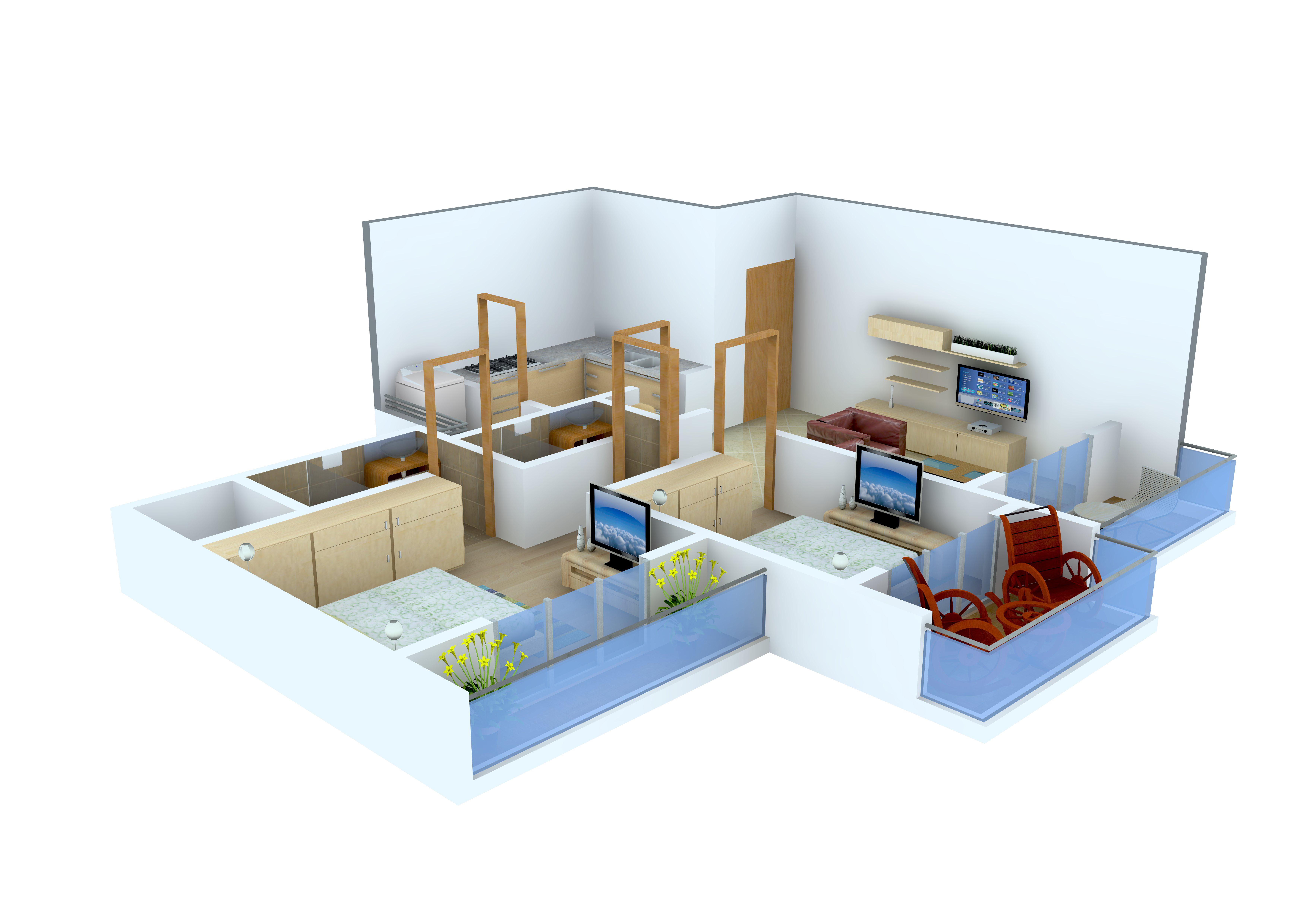 3DFloorPlan of ABC Kailash Tower