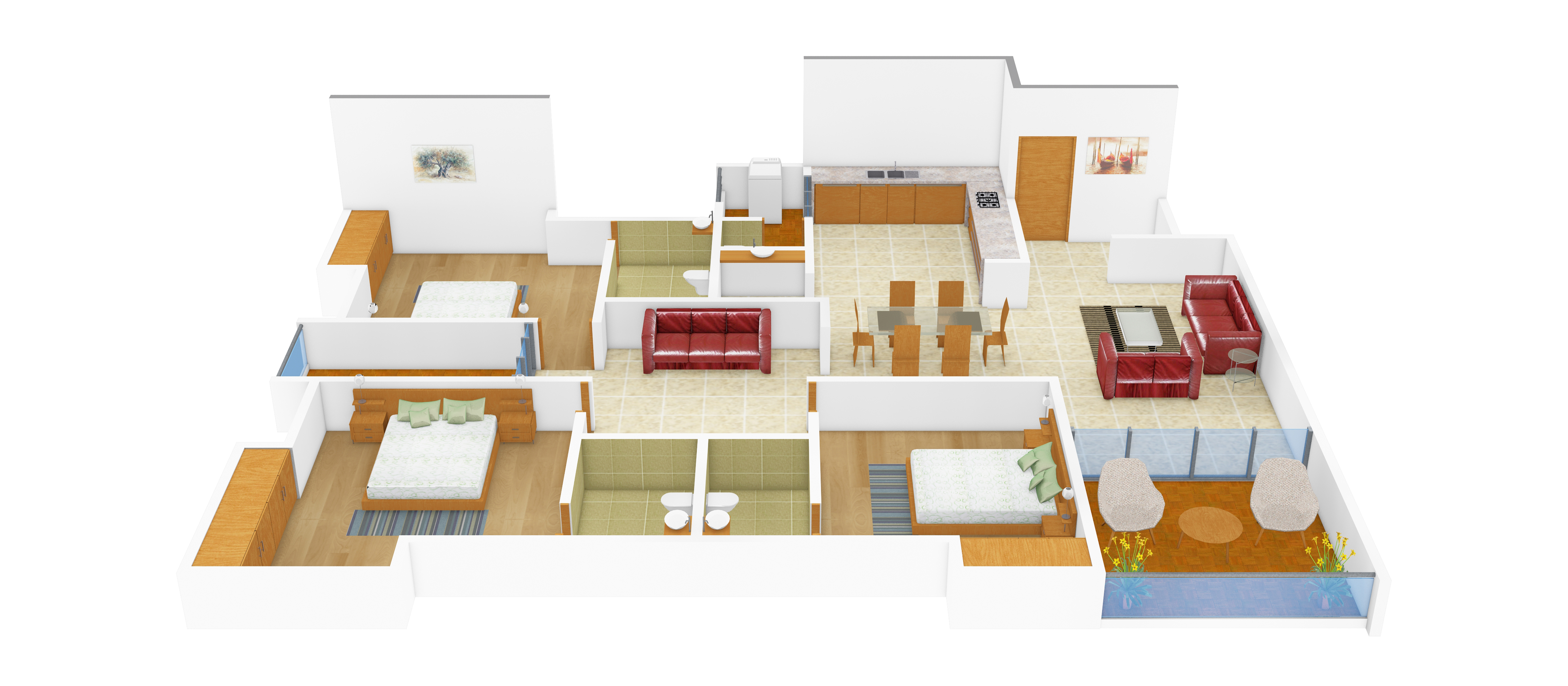 3DFloorPlan of RDS Aura