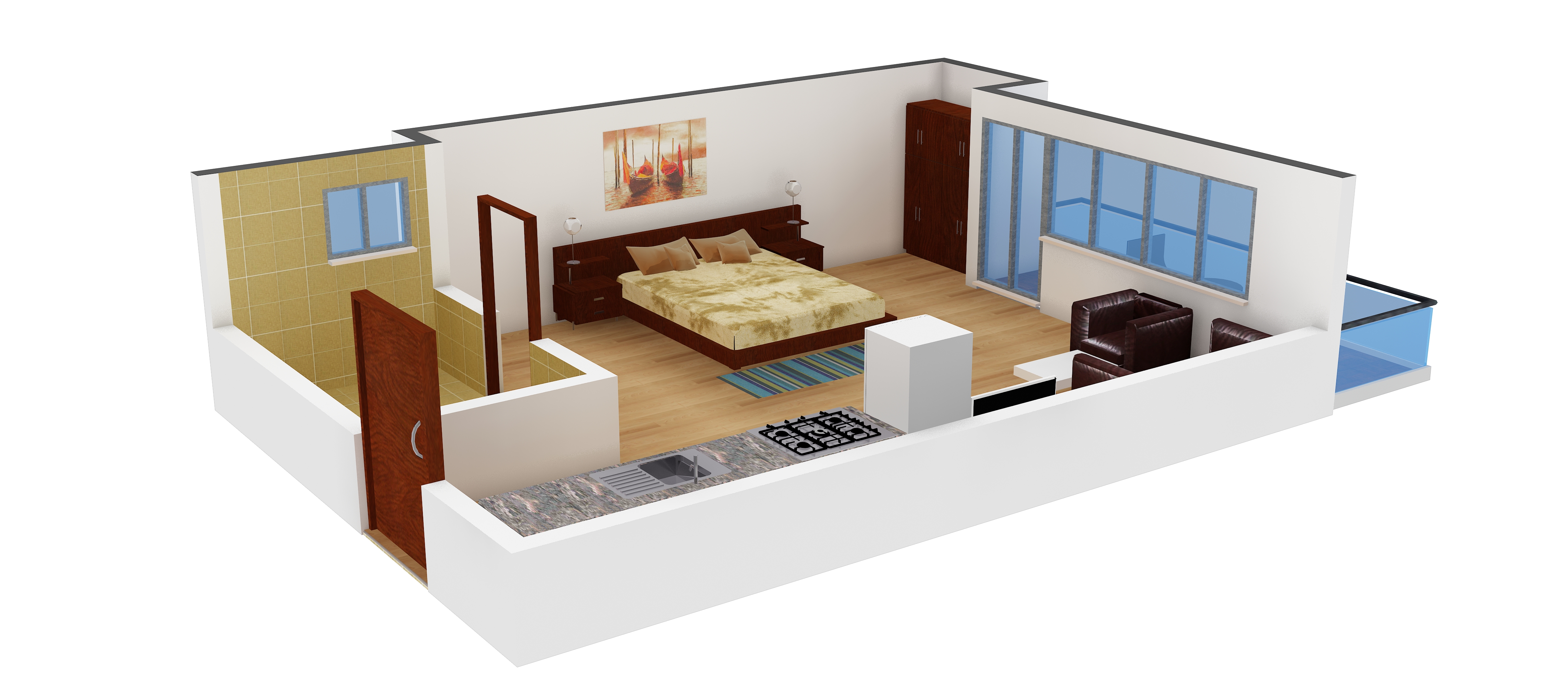 3DFloorPlan of Exalter Mountain View