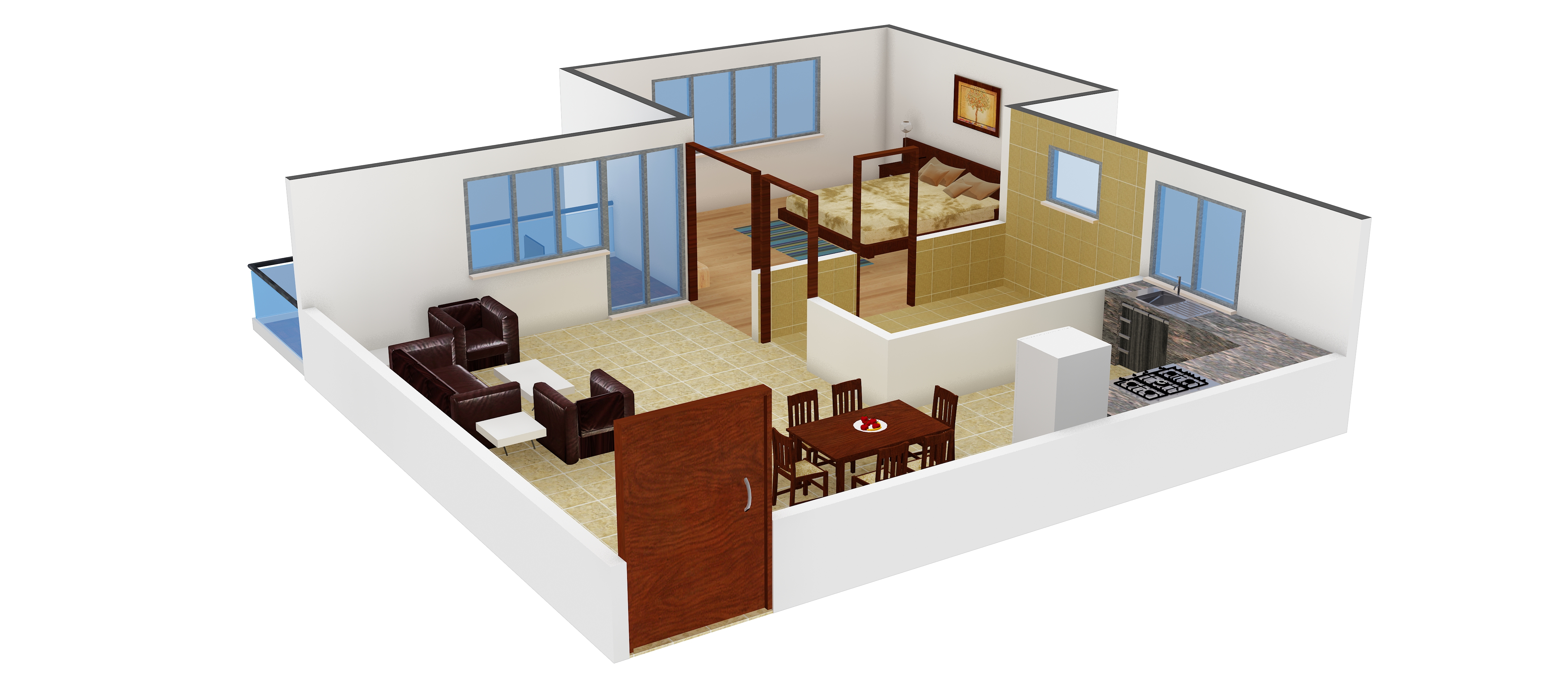 3DFloorPlan of Exalter Mountain View