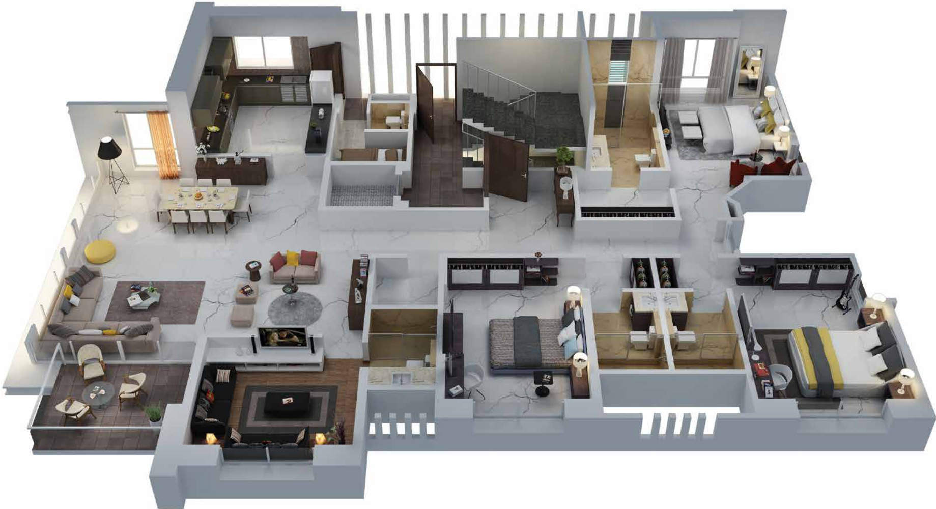 3DFloorPlan of Kohinoor High Point