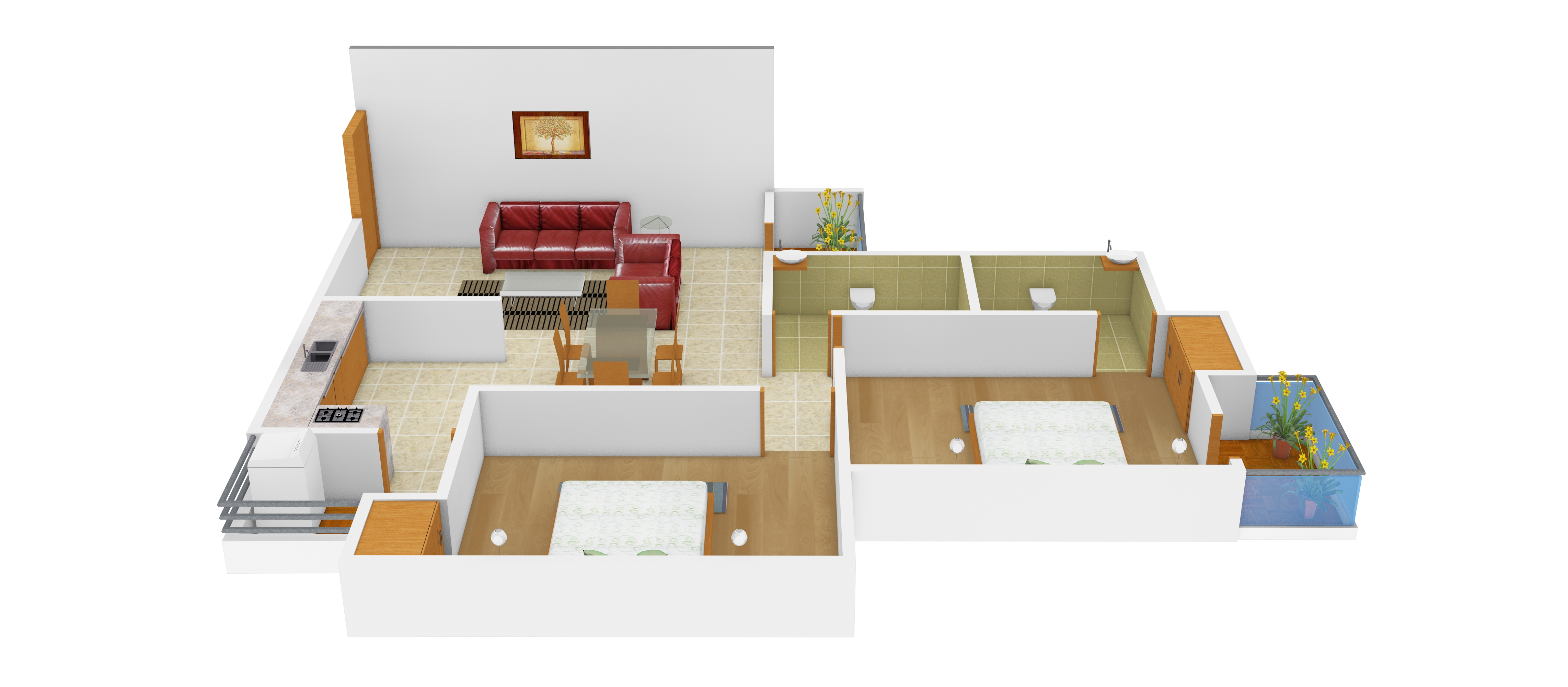 3DFloorPlan of Earthcon Urban Village