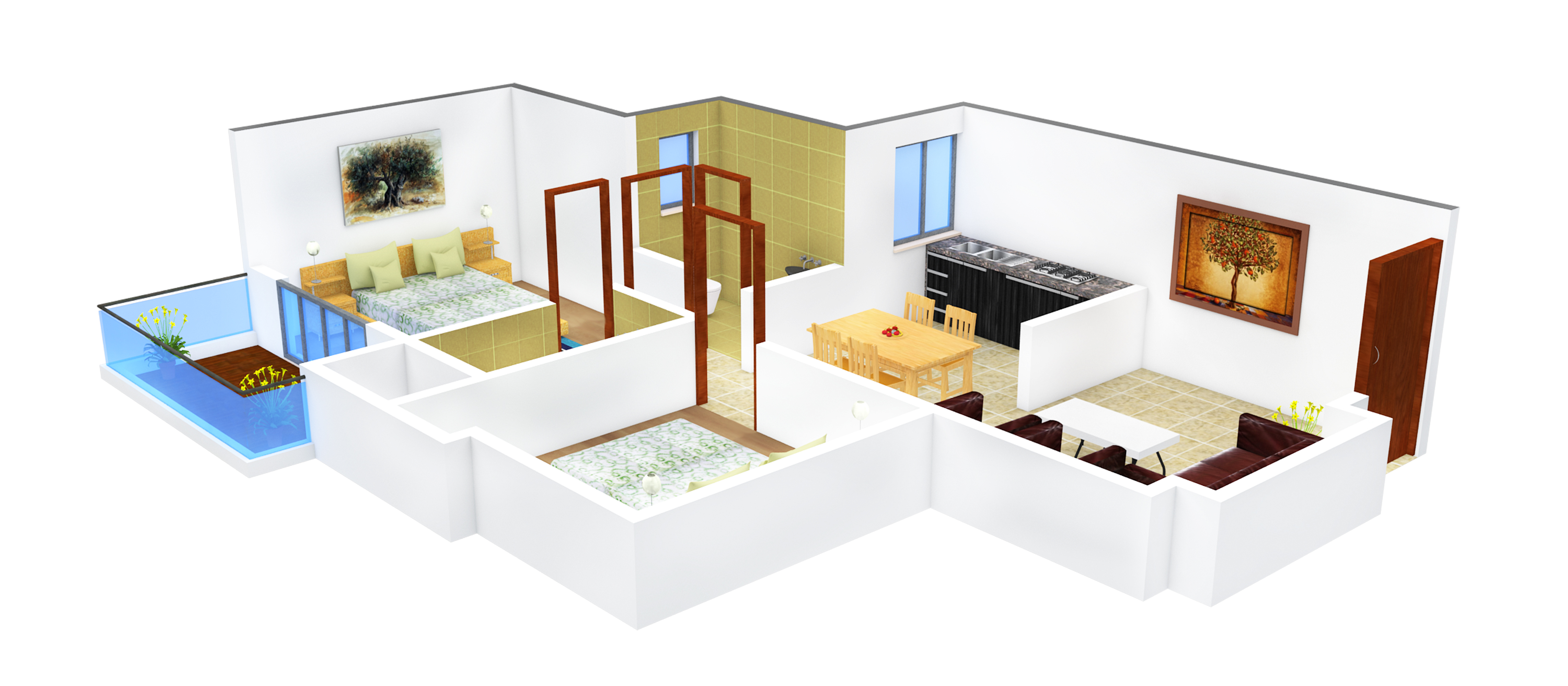 3DFloorPlan of Navratna Exotica