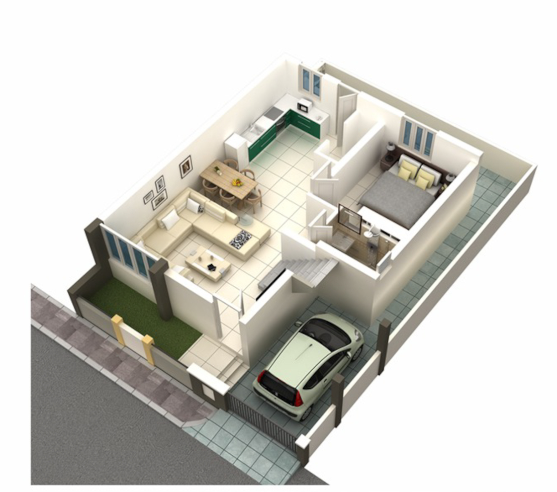 3DFloorPlan of Shilp Residency