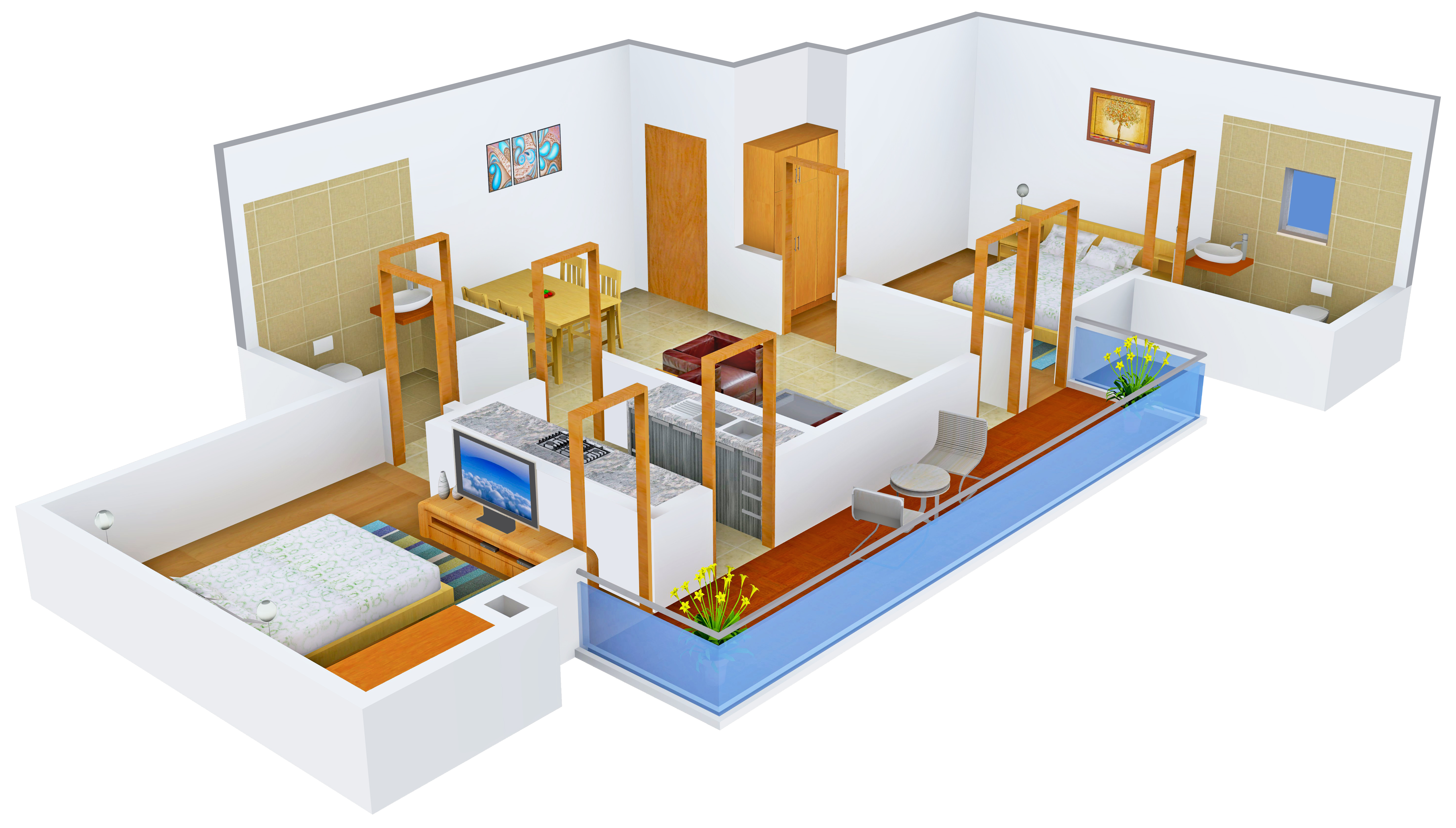3DFloorPlan of TDI Espania Heights