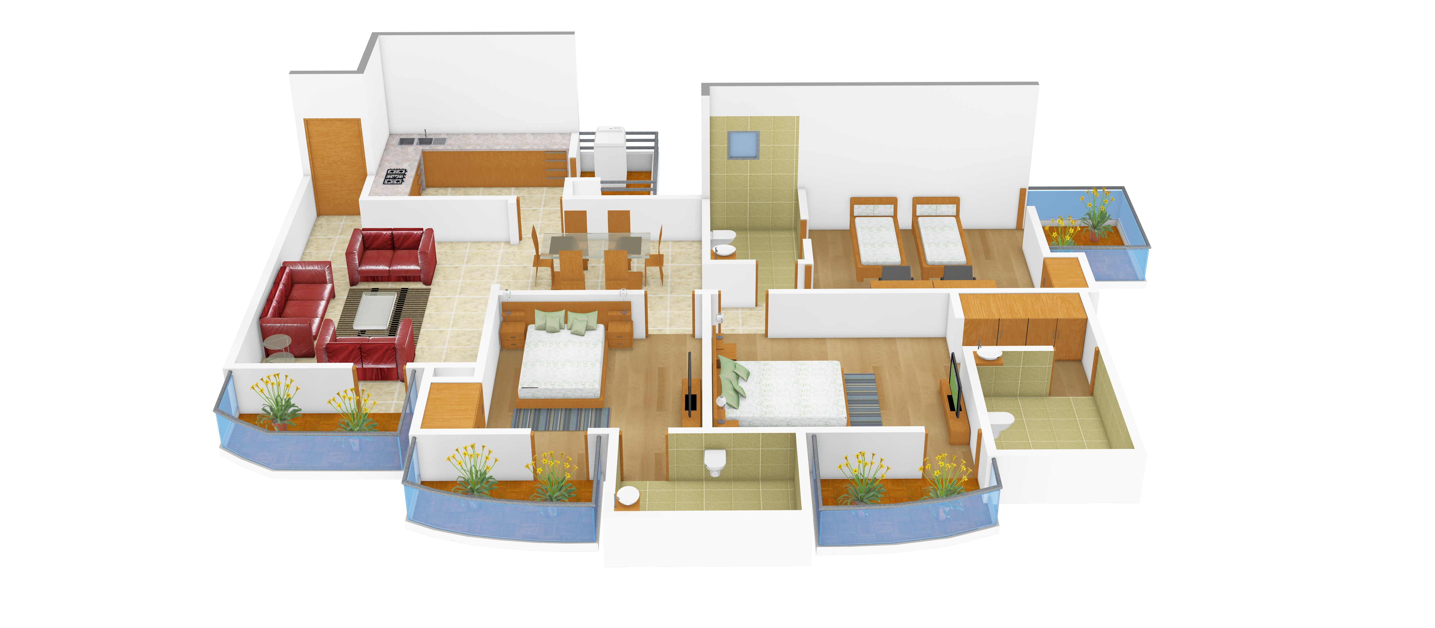 3DFloorPlan of JBB Grand Square