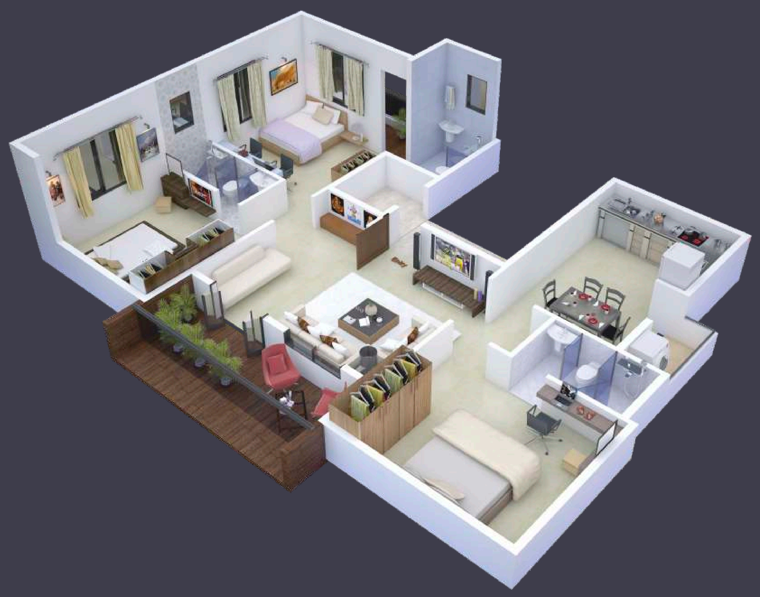 3DFloorPlan of Joshi Samruddhi Shruti