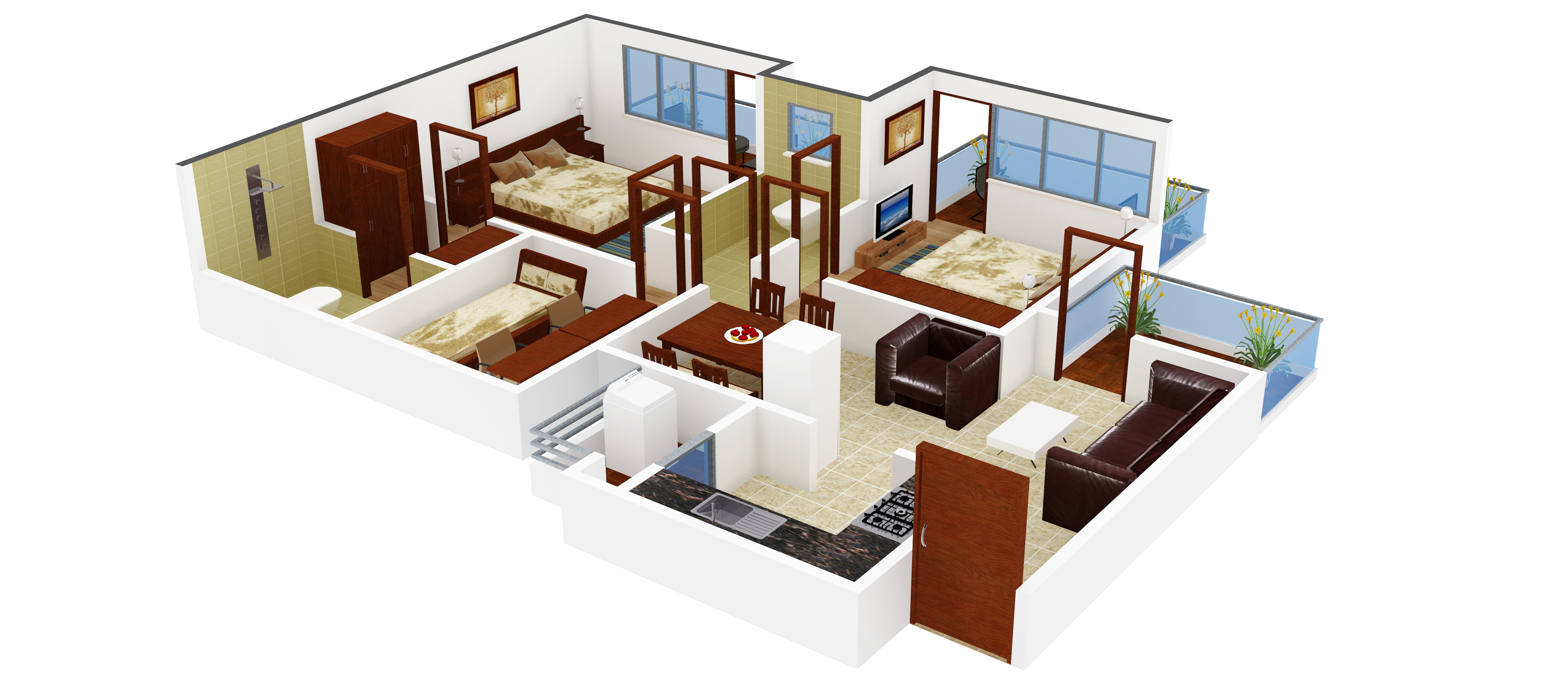3DFloorPlan of Jay Shiva Earthmovers And Construction Parx Residency