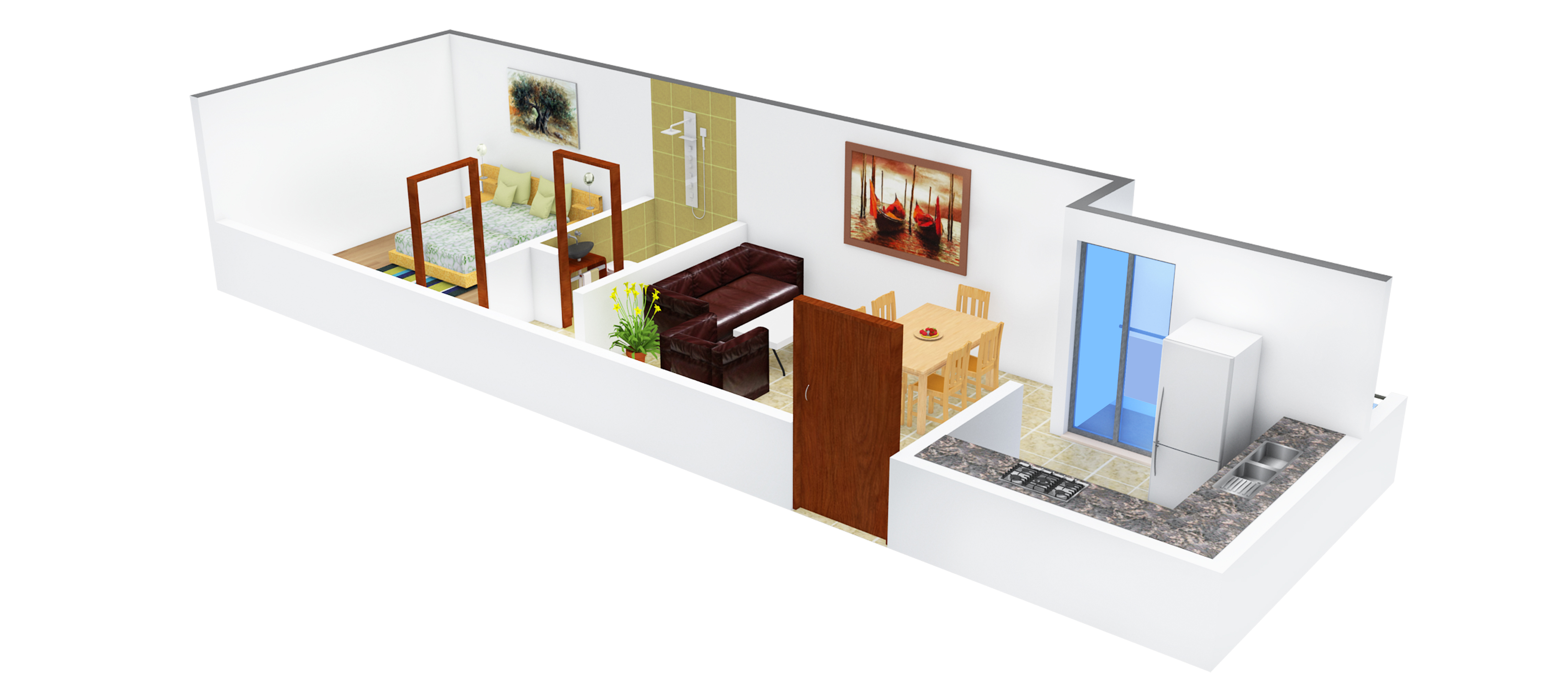 3DFloorPlan of Anu Advika Flats