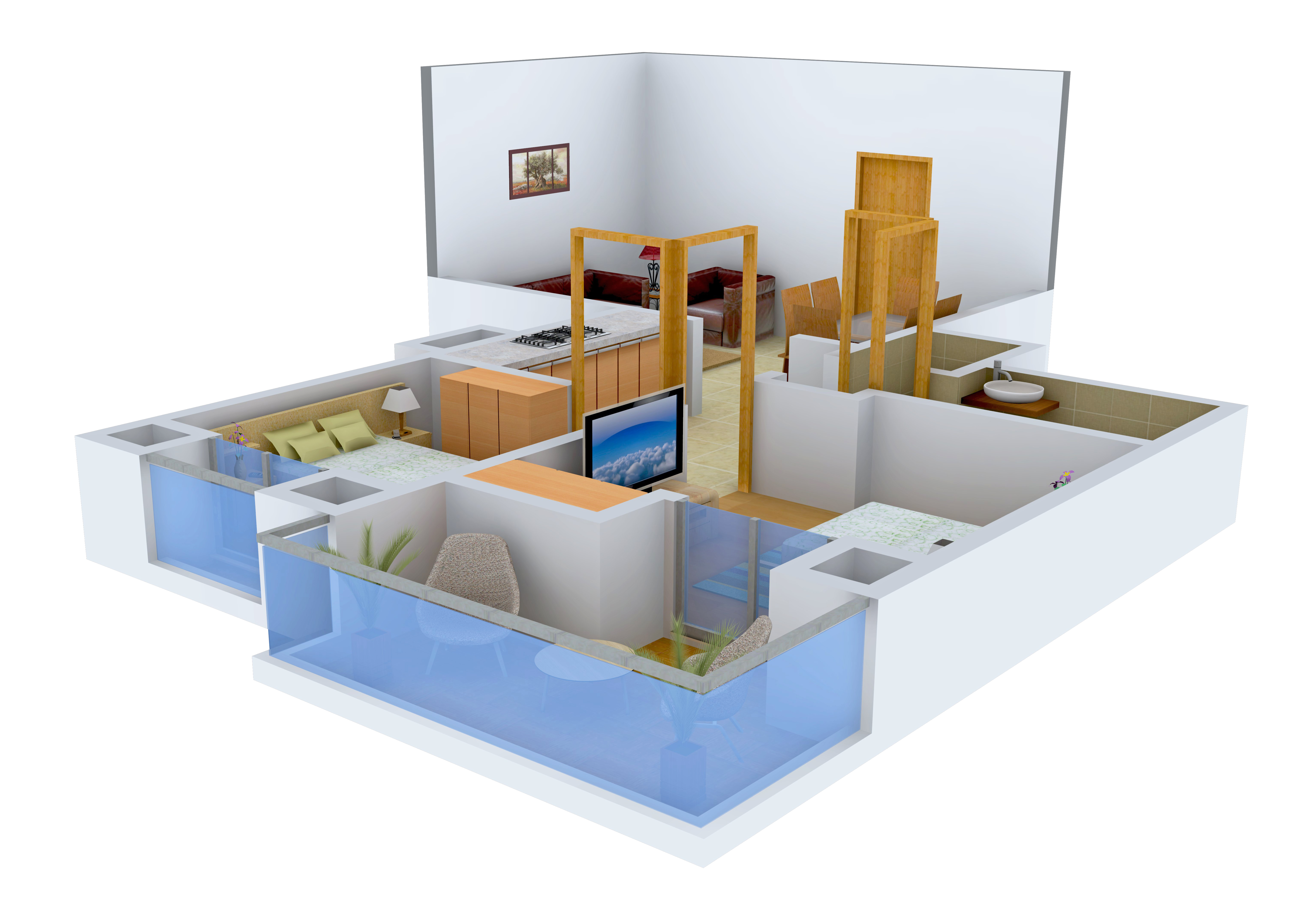 3DFloorPlan of JKG Purvarang
