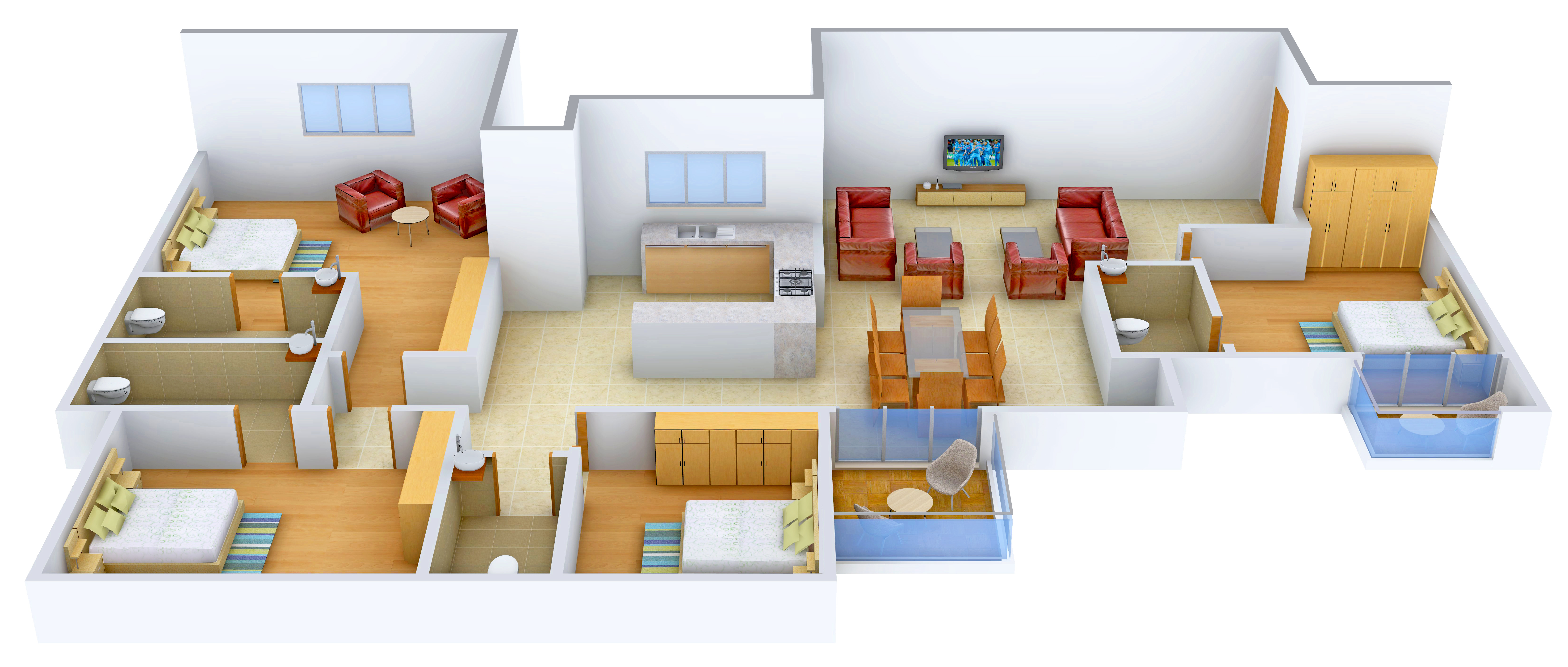 3DFloorPlan of Casagrand The Address